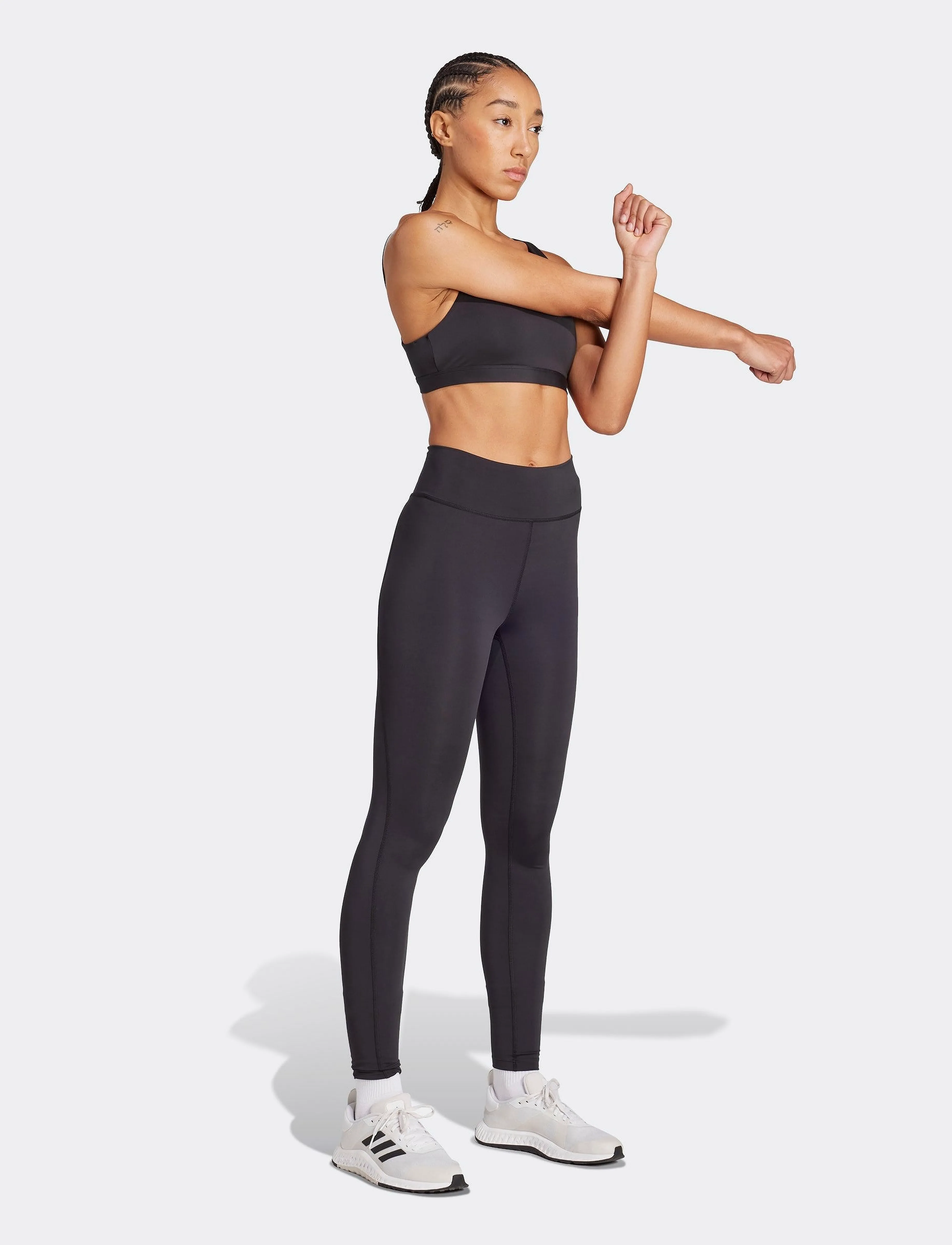 adidas Performance - ALL ME ESS MS - sport brjóstahaldarar - black - 0