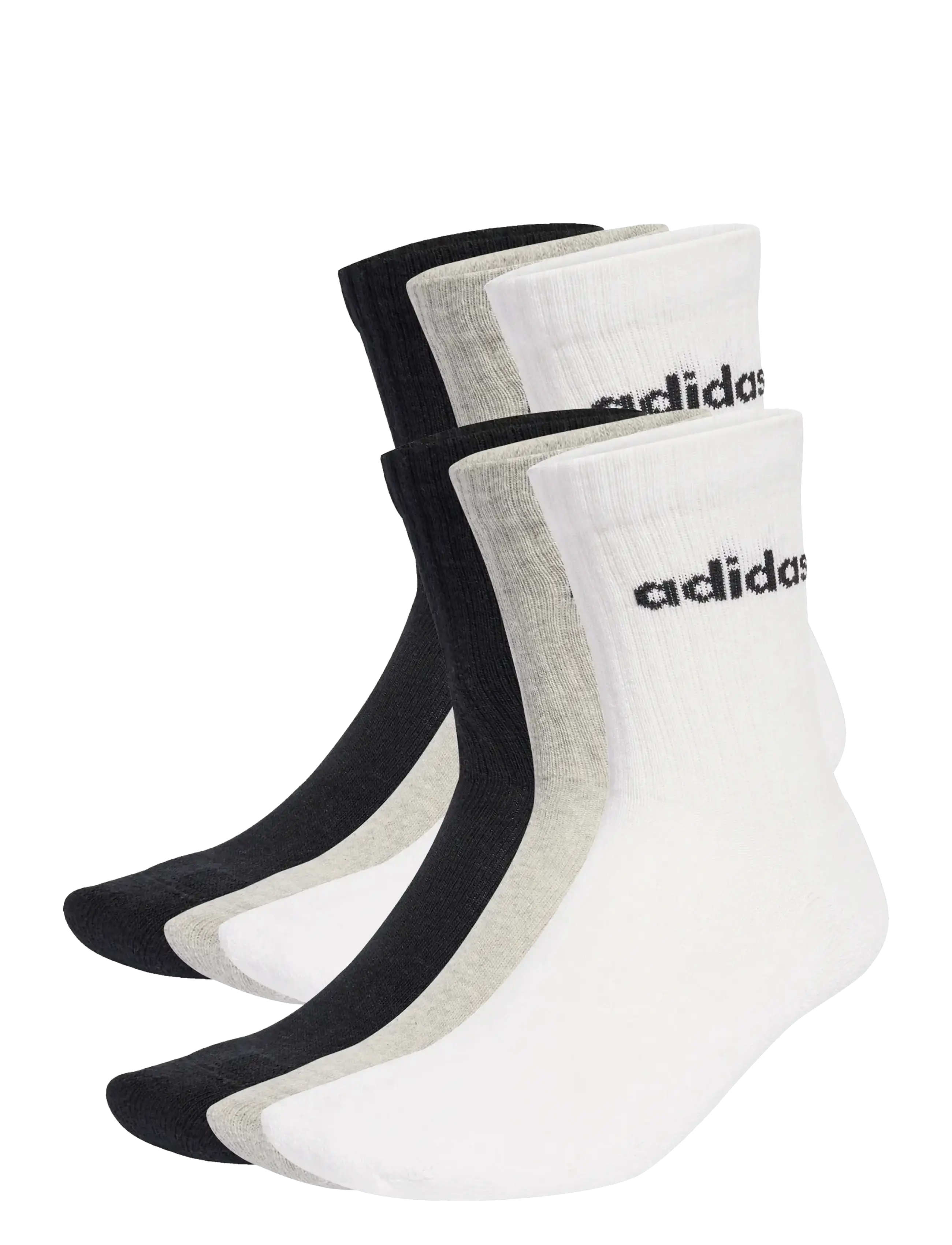 adidas Performance C LIN CREW 6P - adidas - MGREYH/WHITE/BLACK / black