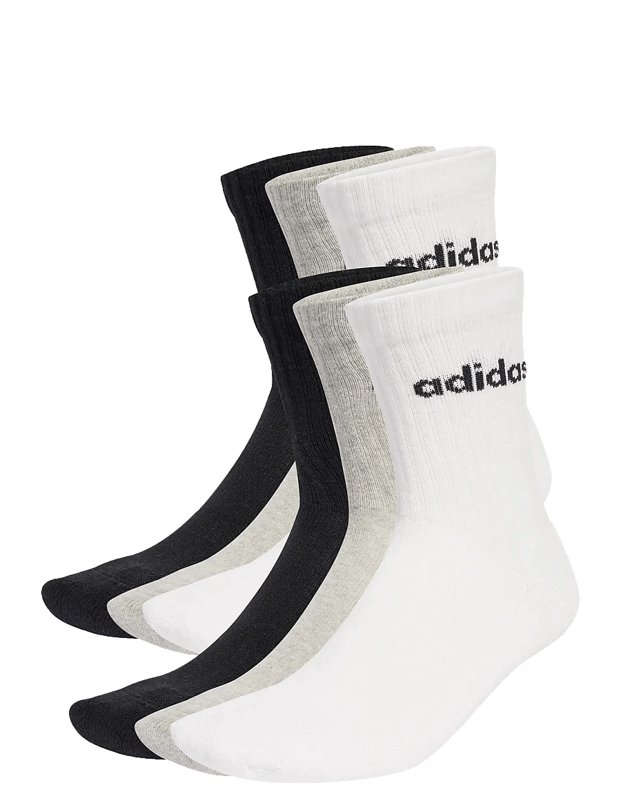 adidas Performance - C LIN CREW 6P - strümpfe - mgreyh/white/black - 1
