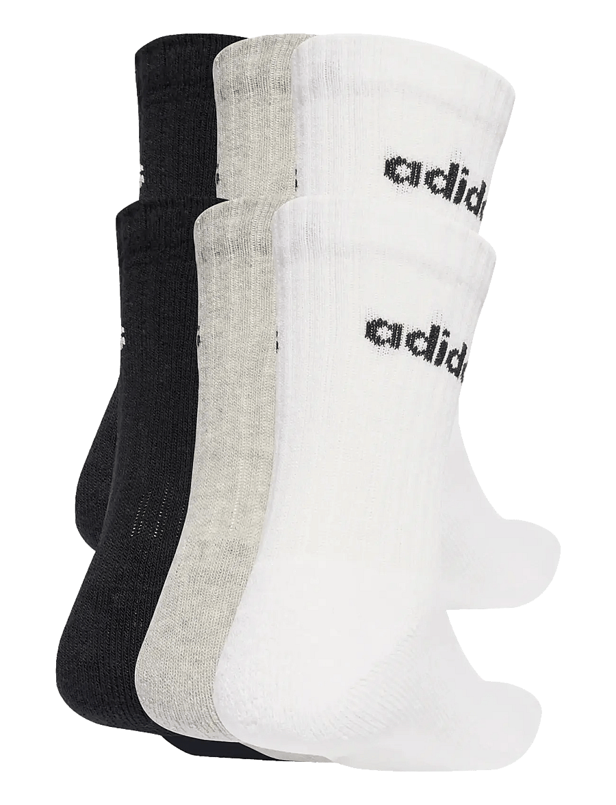 adidas Performance - C LIN CREW 6P - strümpfe - mgreyh/white/black - 2