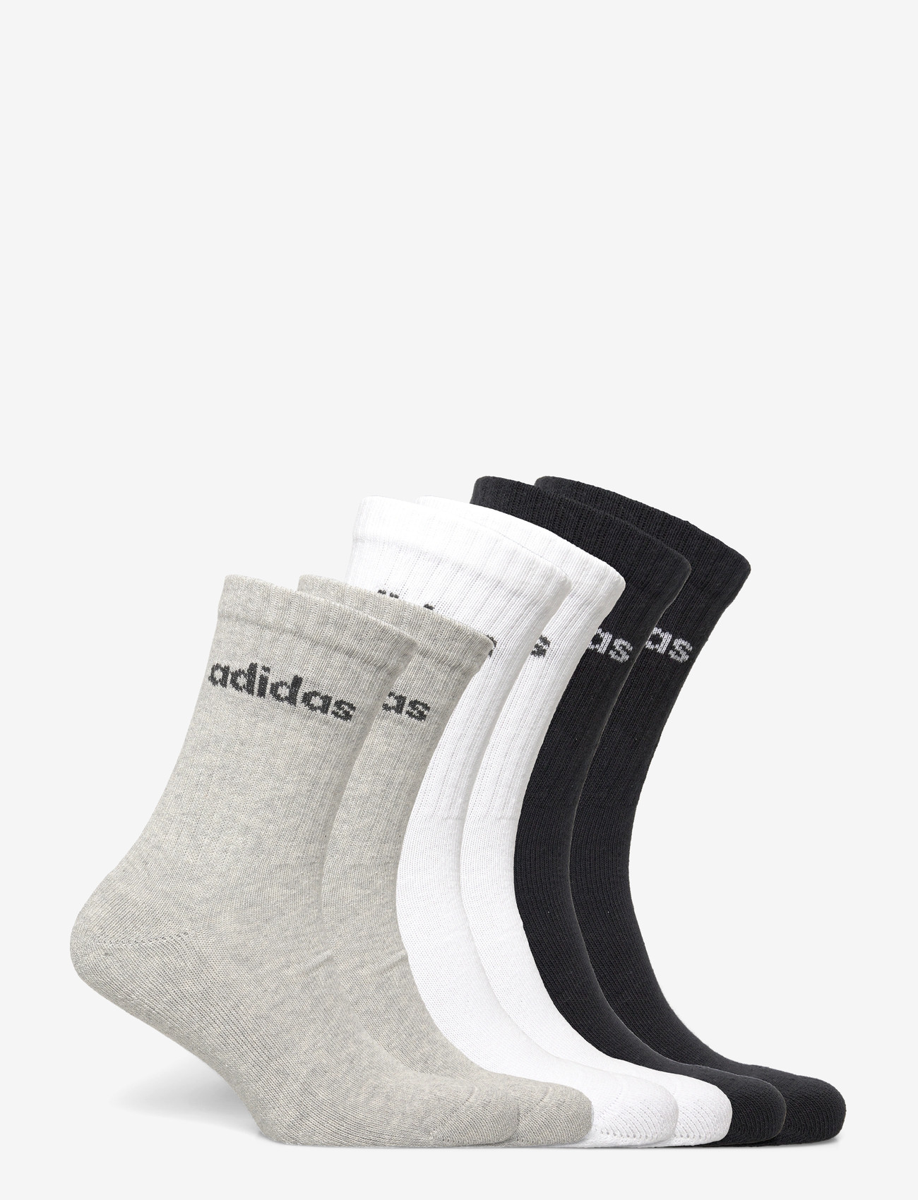 adidas Performance - C LIN CREW 6P - sportstrømper - mgreyh/white/black - 1
