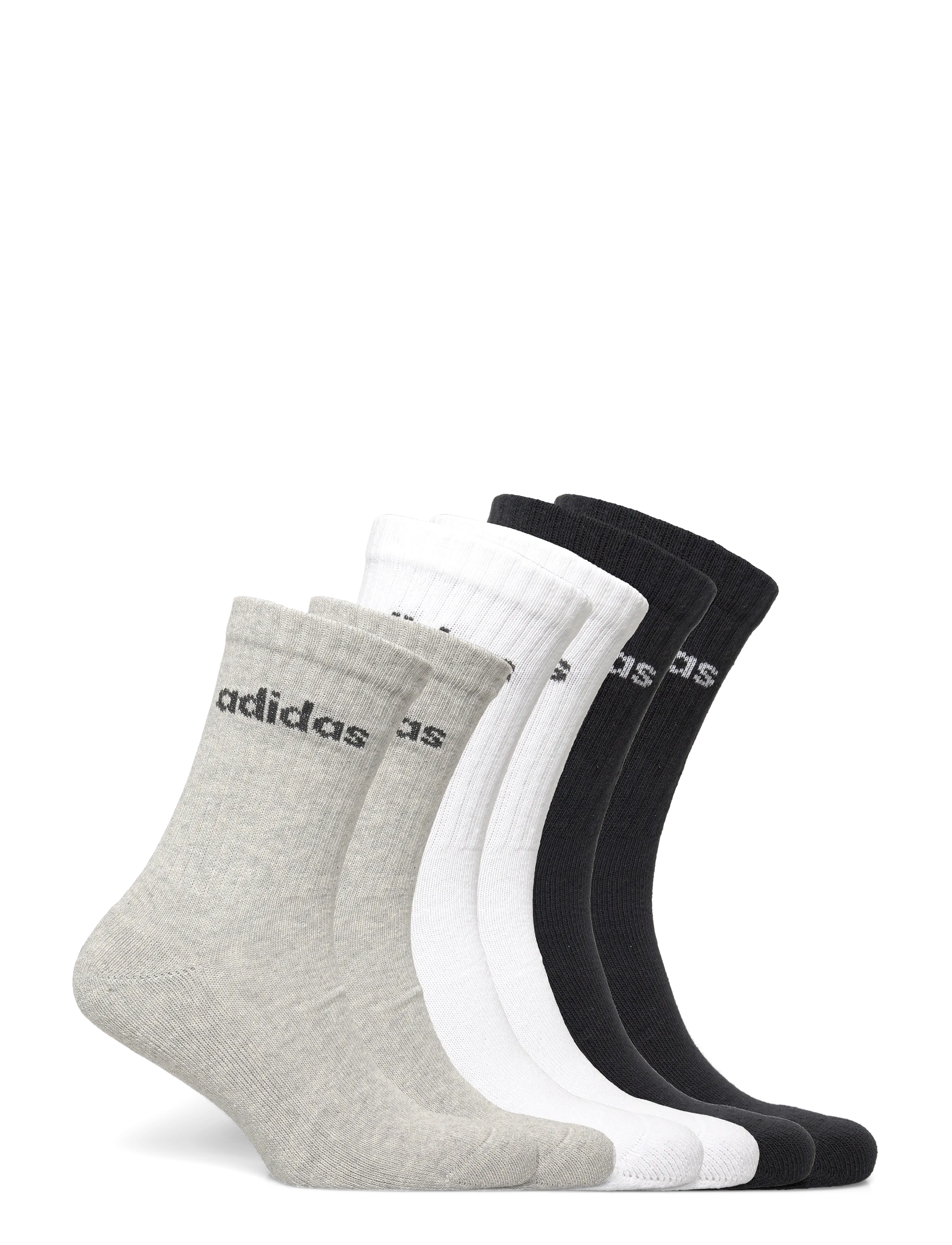 adidas Performance - C LIN CREW 6P - urheilusukat - mgreyh/white/black - 4