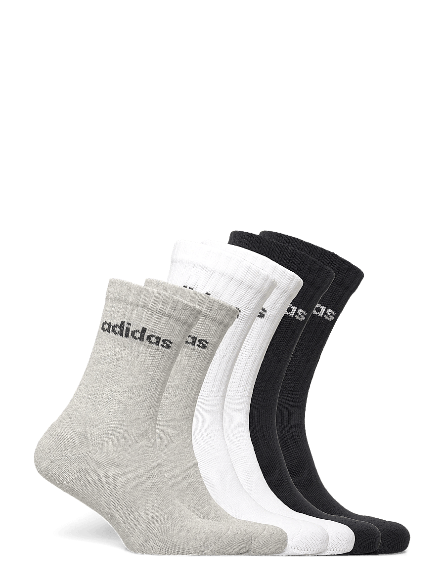 adidas Performance - C LIN CREW 6P - strümpfe - mgreyh/white/black - 4