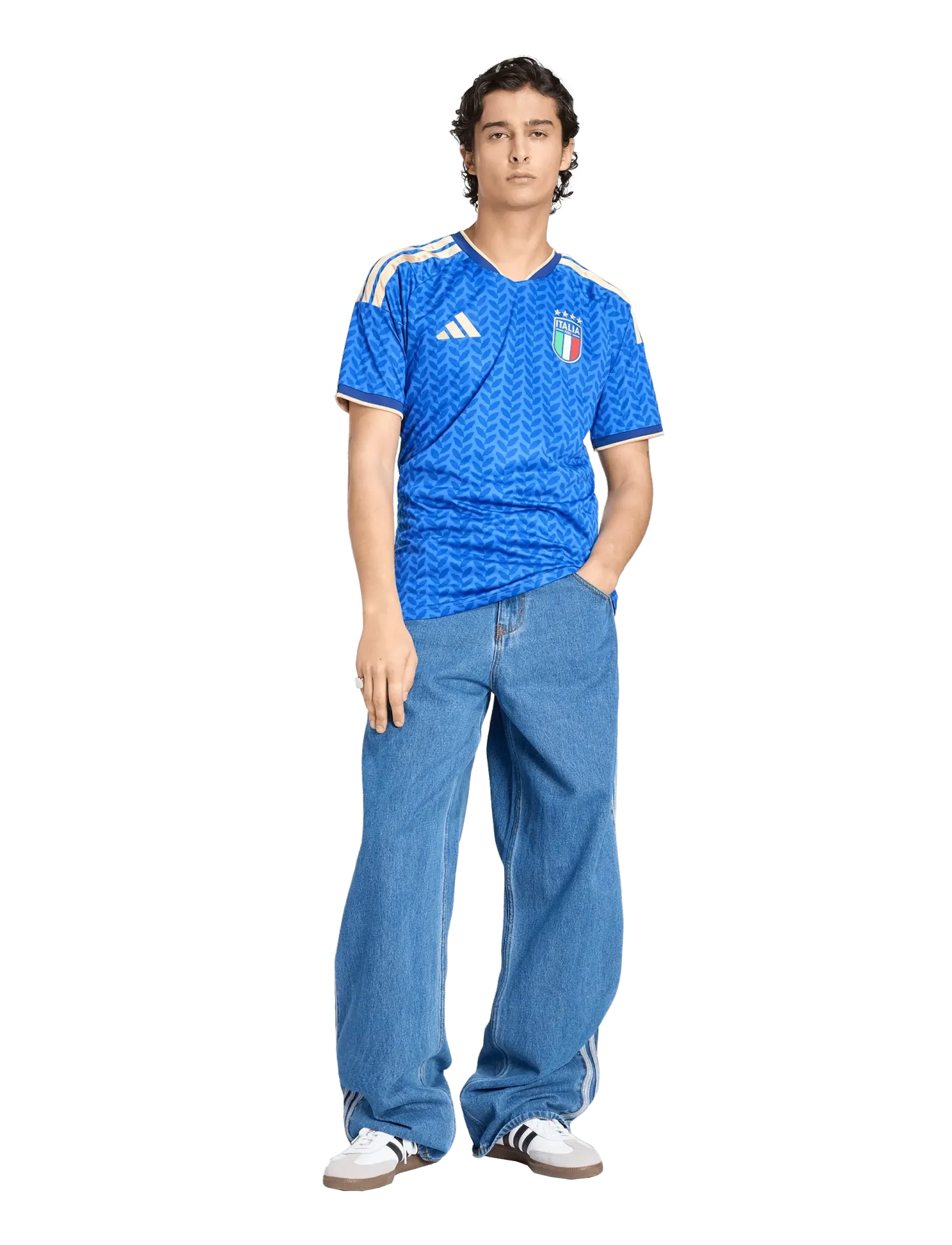 adidas Performance Italy Figc Home Jersey, XS, Sport Oberteile, Blau - Football Shirts, Männerswear