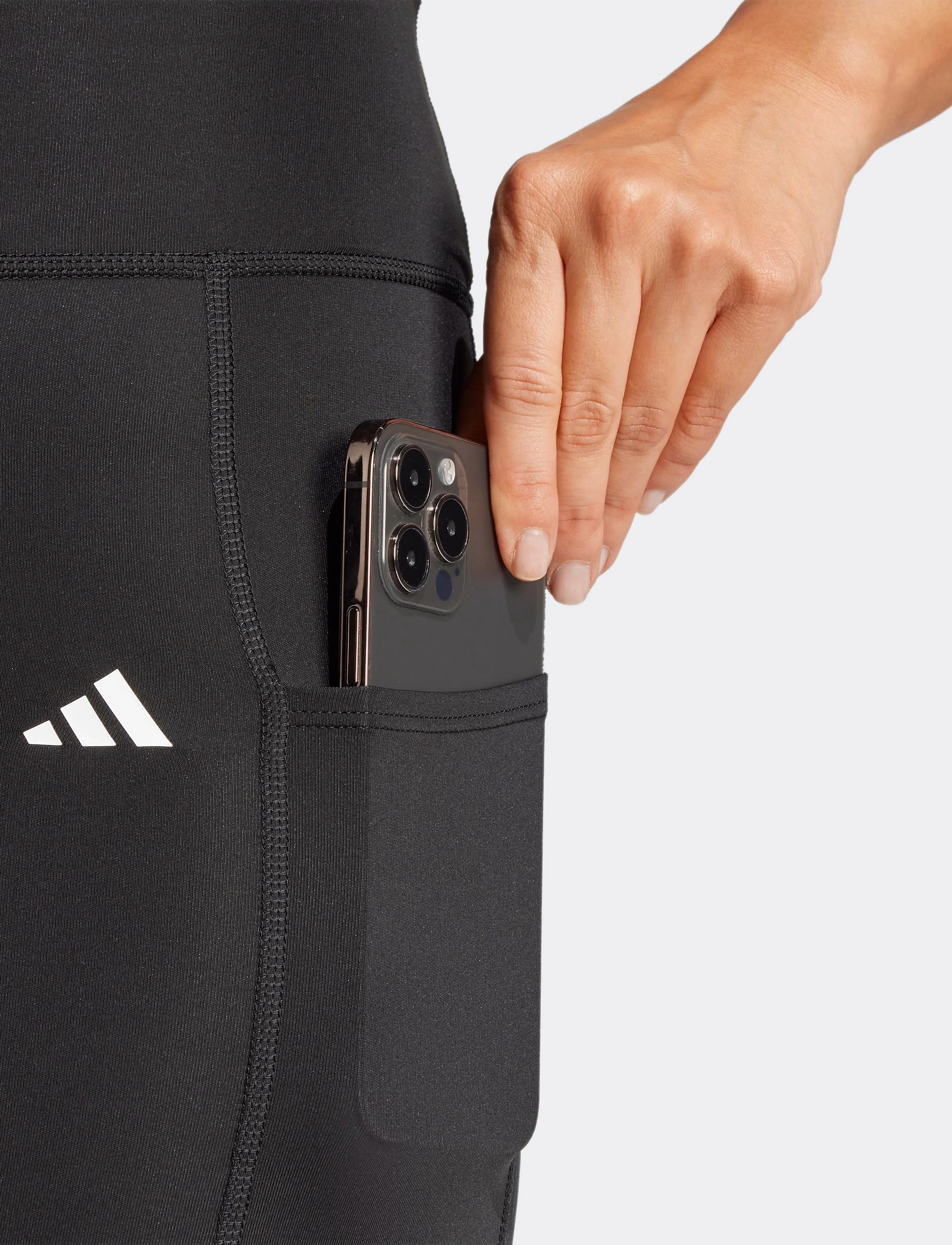 adidas Performance - OPT ST HR 7/8 L - 7/8 länge - black - 2