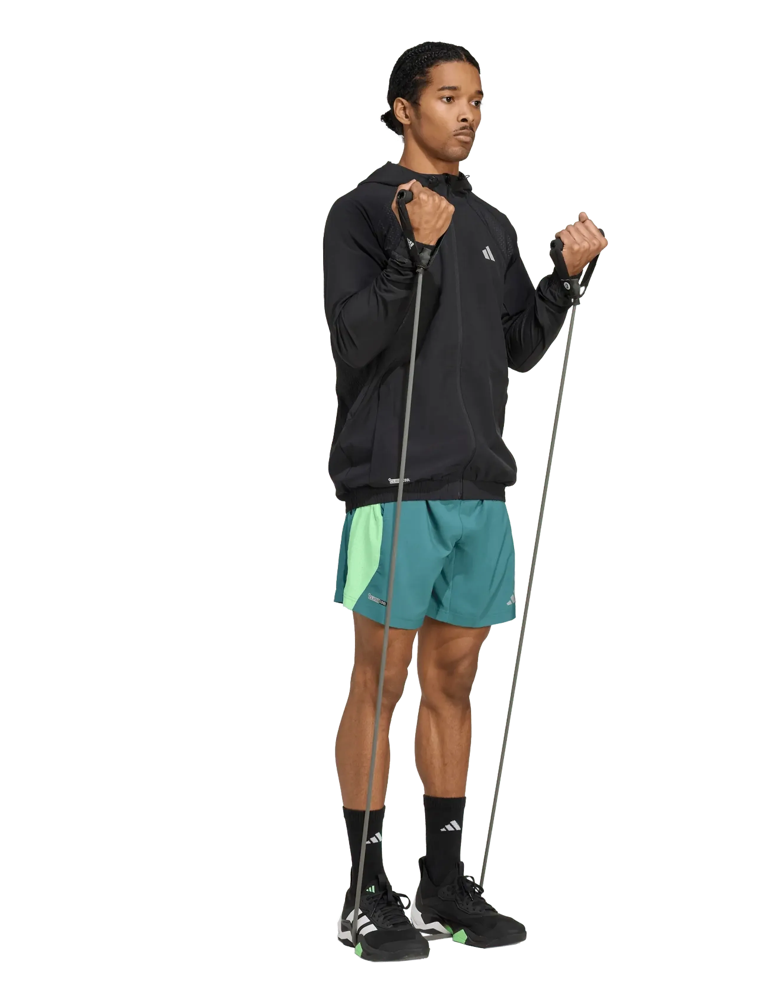 adidas Performance Tech App S-Top, Mænd, Træningsjakke Med Hætte, Sort, Str: XS