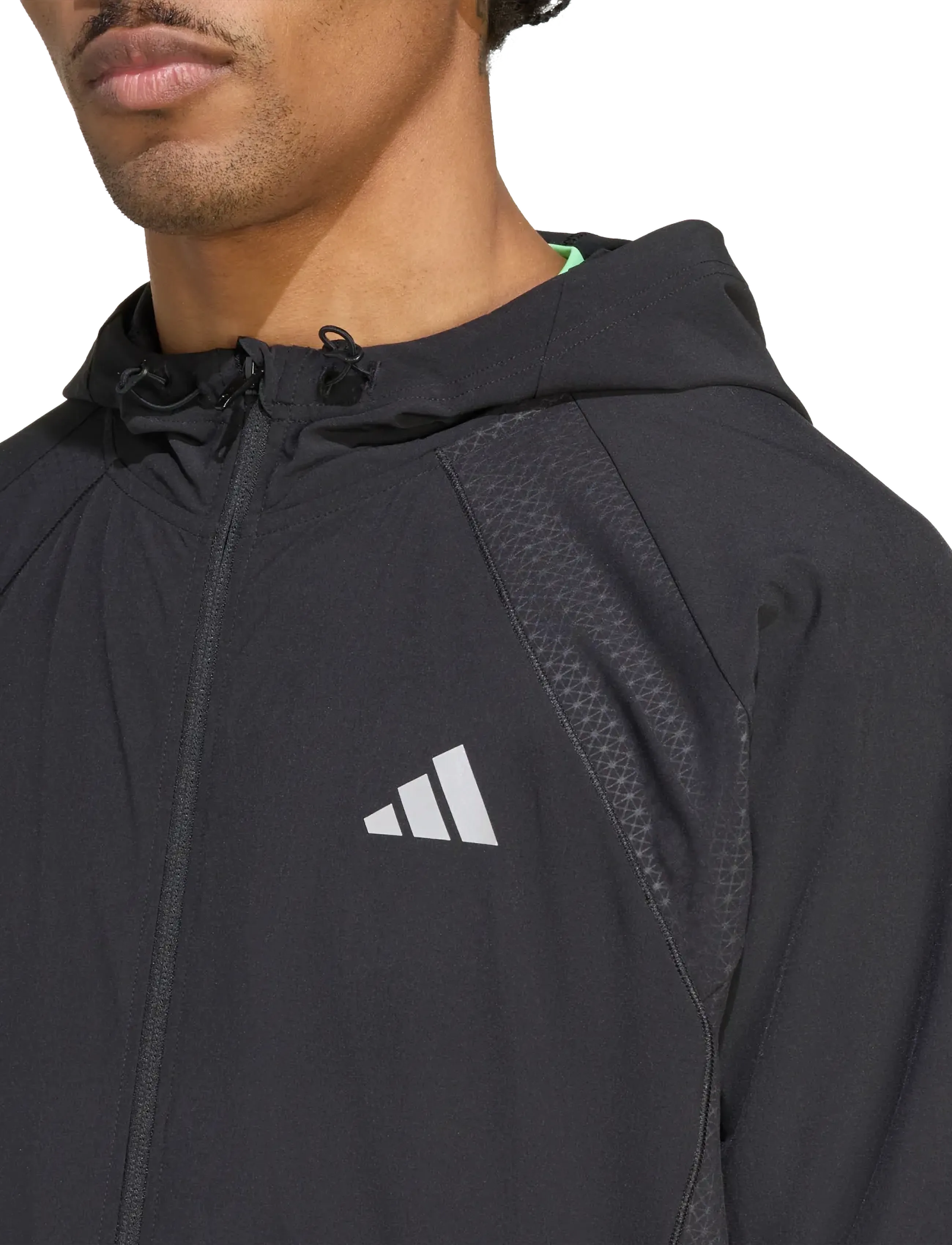 adidas Performance - TECH APP S-TOP - džemperi ar kapuci - black/carbon - 4