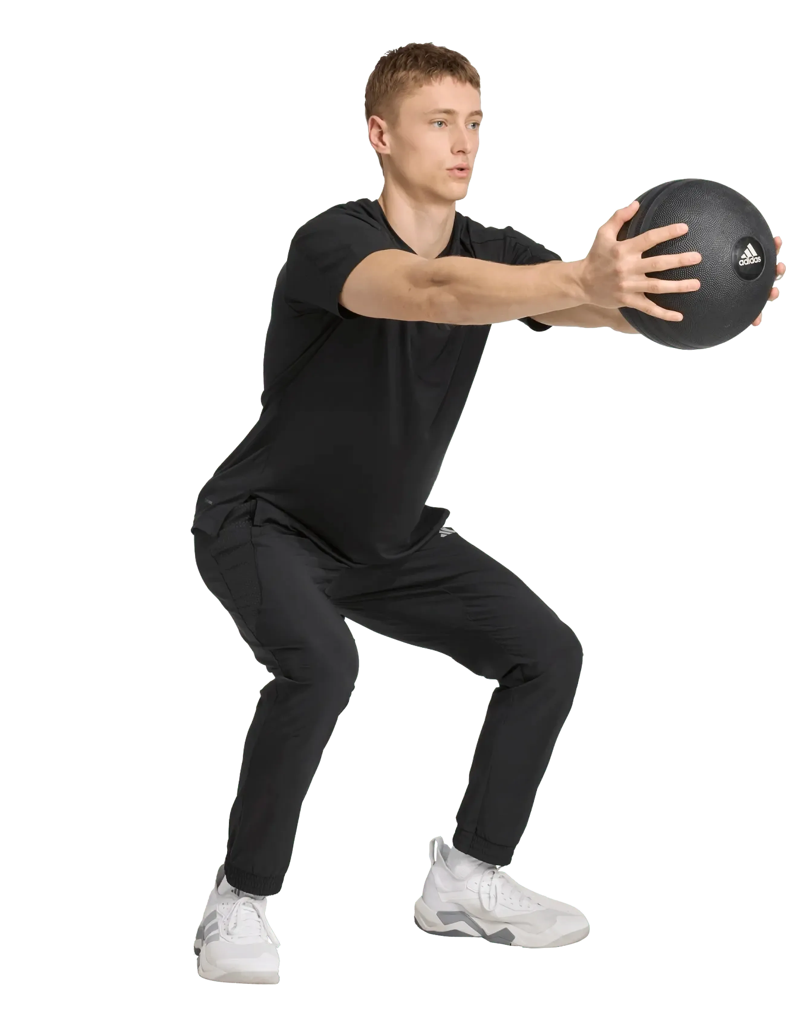 adidas Performance Tech App S-Pant, S, Black, Sport Pants > Sport Training Pants, Herre