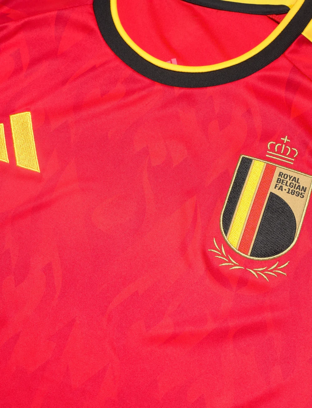 adidas Performance - RBFA H JSY - fodboldtrøjer - red/bogold - 4