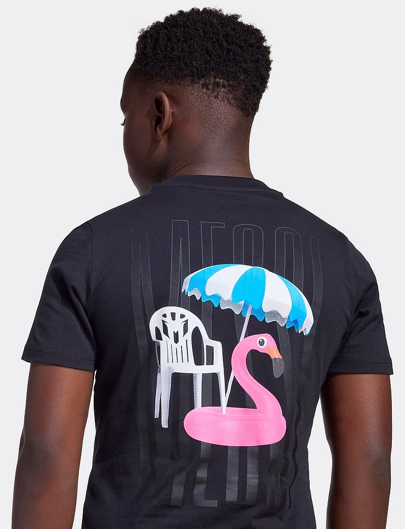 adidas Performance - Y MESSI G T - kortærmede t-shirts - black - 4