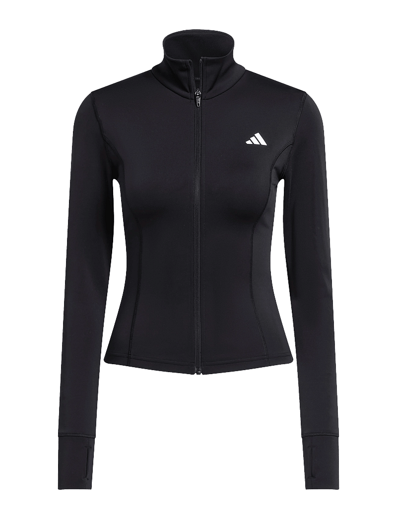 adidas Performance - WE ZP THRU JKT - fleece & mellanlager - black - 1