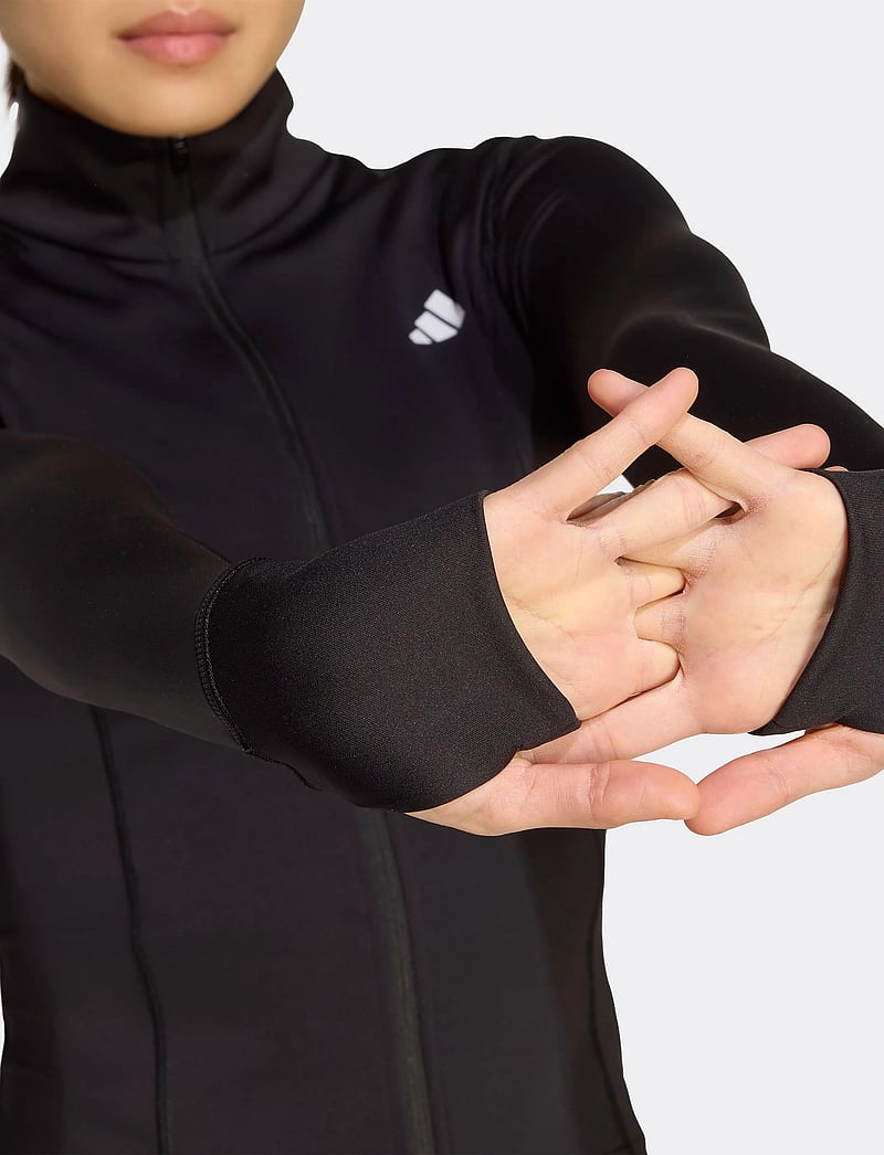 adidas Performance - WE ZP THRU JKT - fleece & mellanlager - black - 3