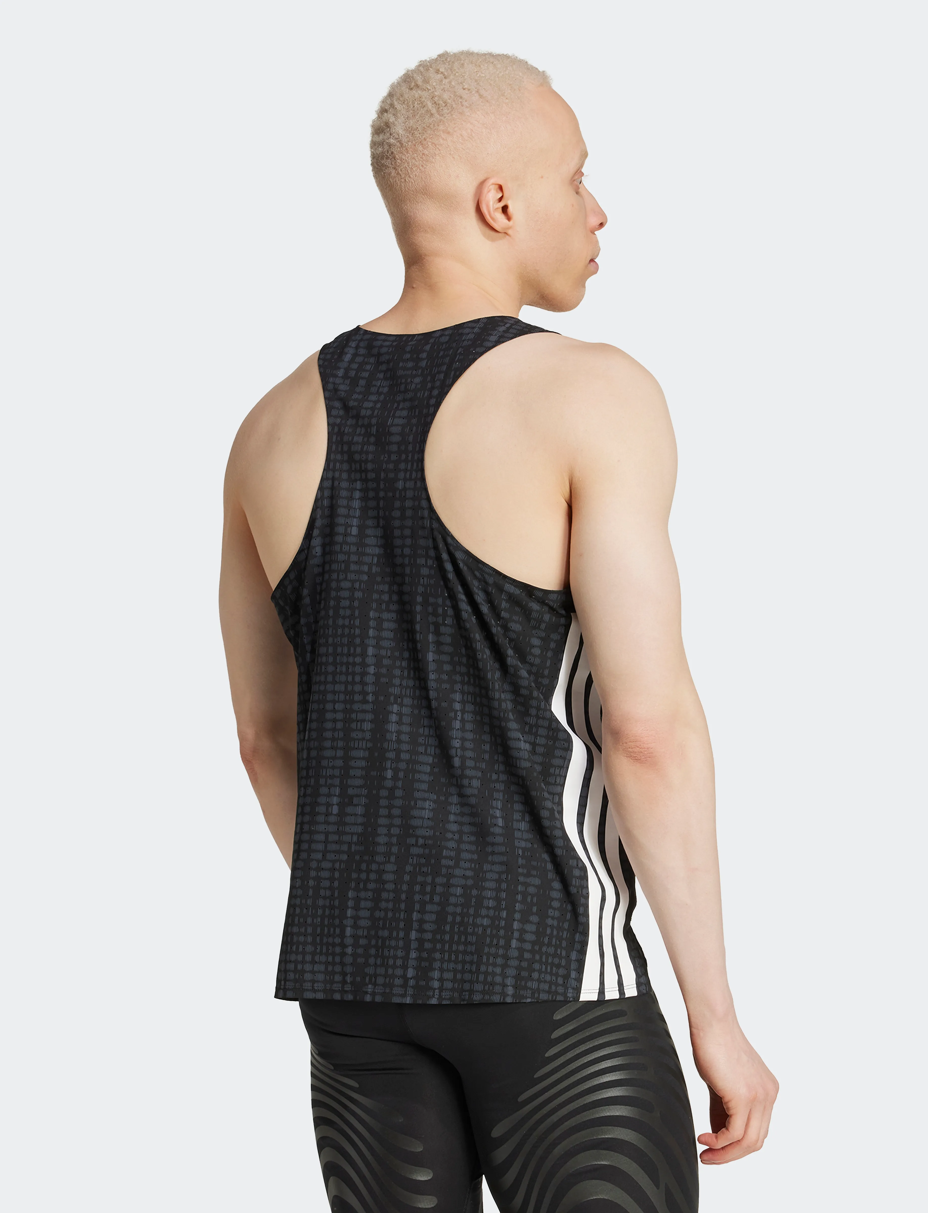 adidas Performance - ADIZERO SNGLT M - tank tops - carbon/black - 2