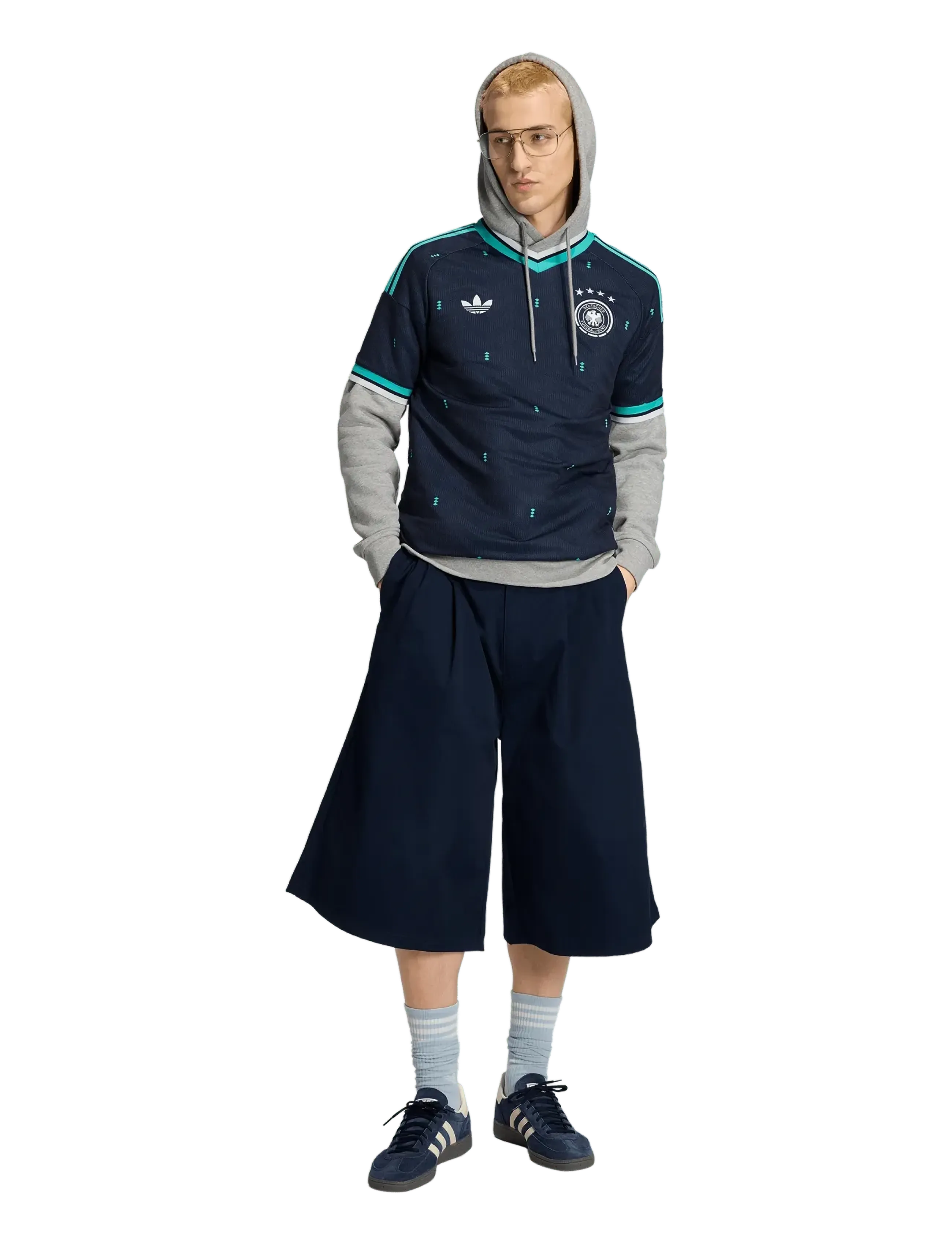 adidas Performance Dfb A Jsy, Mænd, Tyskland Udebanetrøje, Navy, Str: L