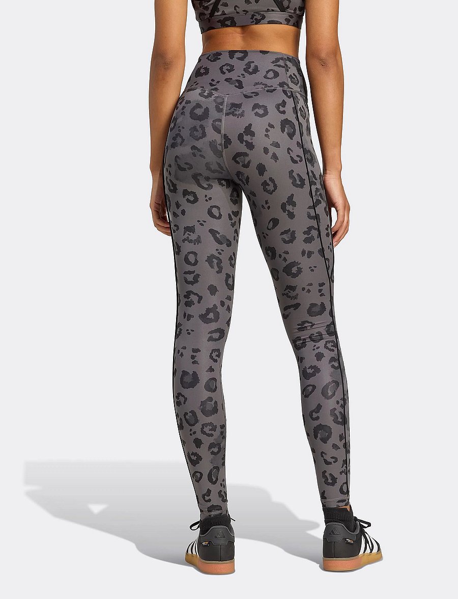 adidas Performance - OPT ESS 1/1 AOP - treniņu legingi - grefiv/print - 2
