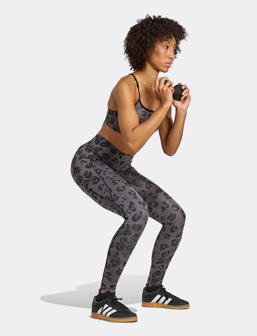 adidas Performance - OPT ESS 1/1 AOP - treniņu legingi - grefiv/print - 4