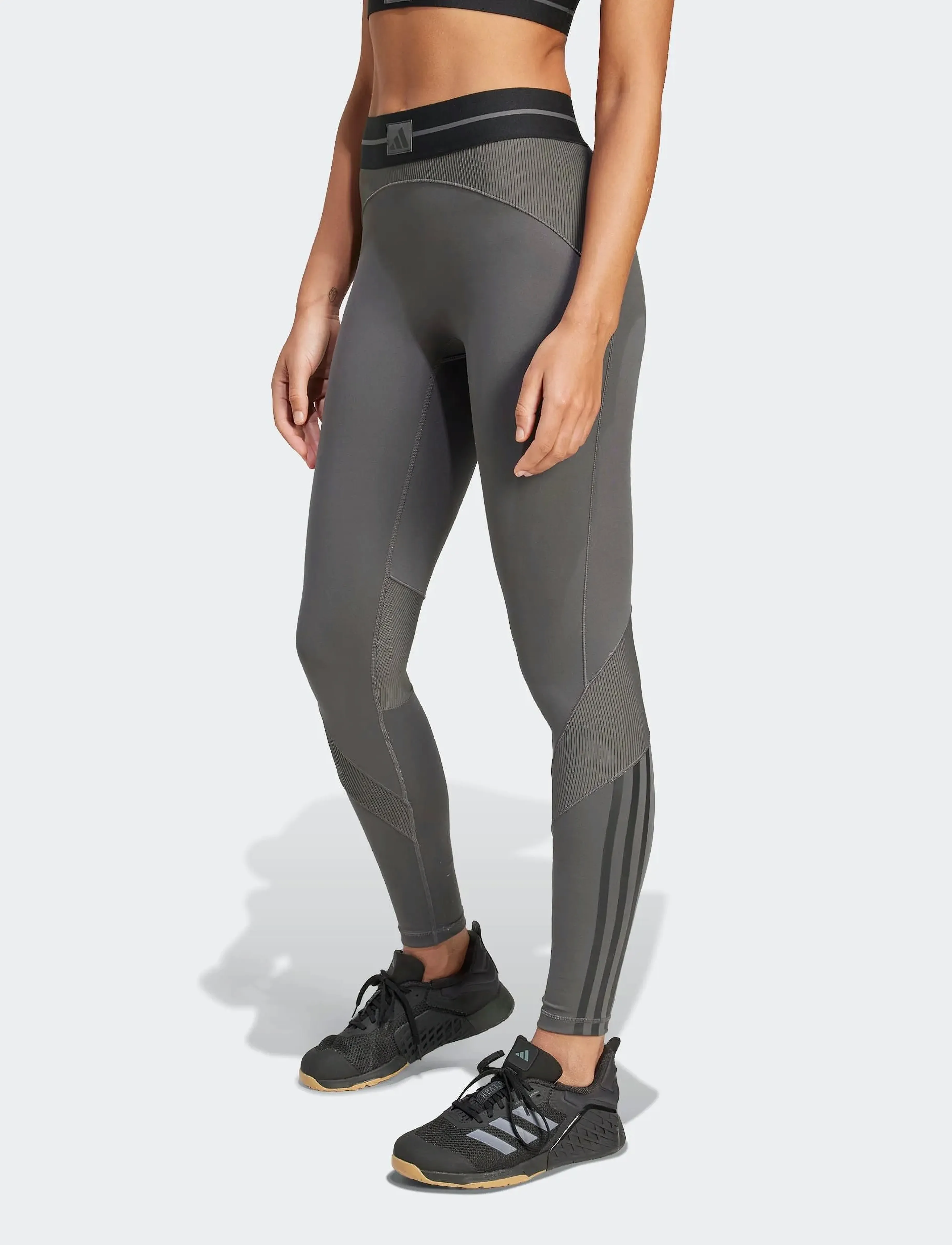 adidas Performance - HYG RIB 1/1 L - gresix/black - 4
