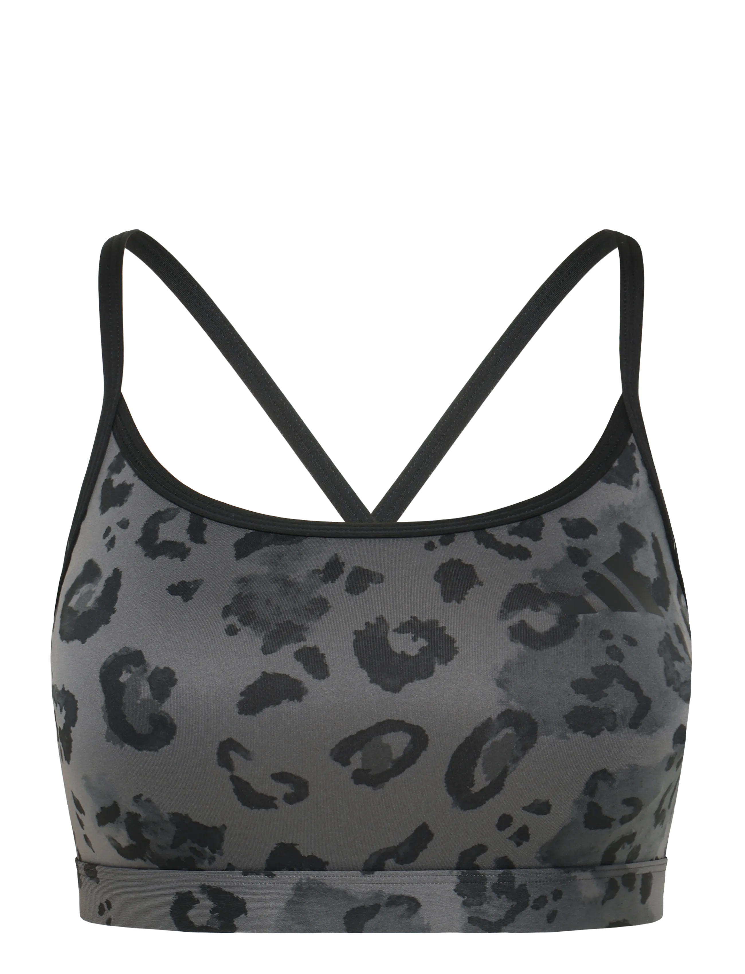 adidas Performance Aer Ls Bra Aop, Leopard Print Sports BH, Grå, Str: C/D M