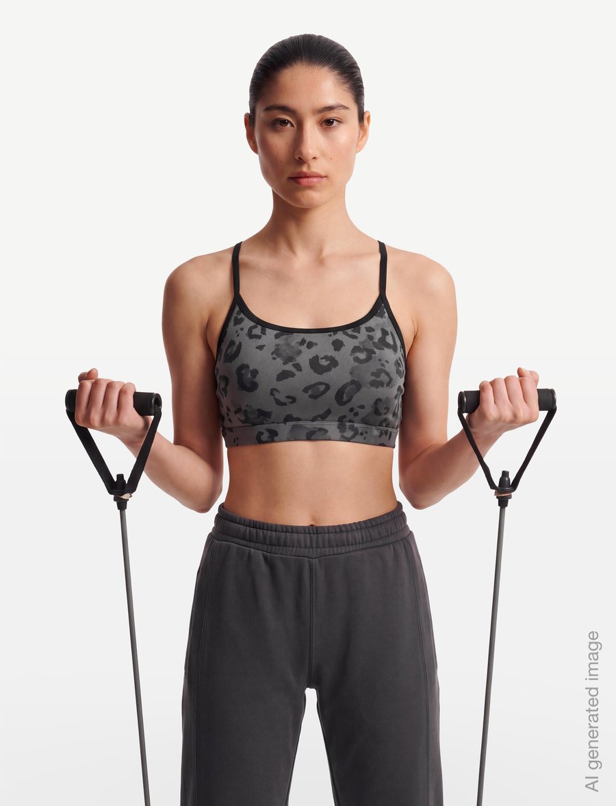 adidas Performance - AER LS BRA AOP - sport-bhs - grefiv/print - 3