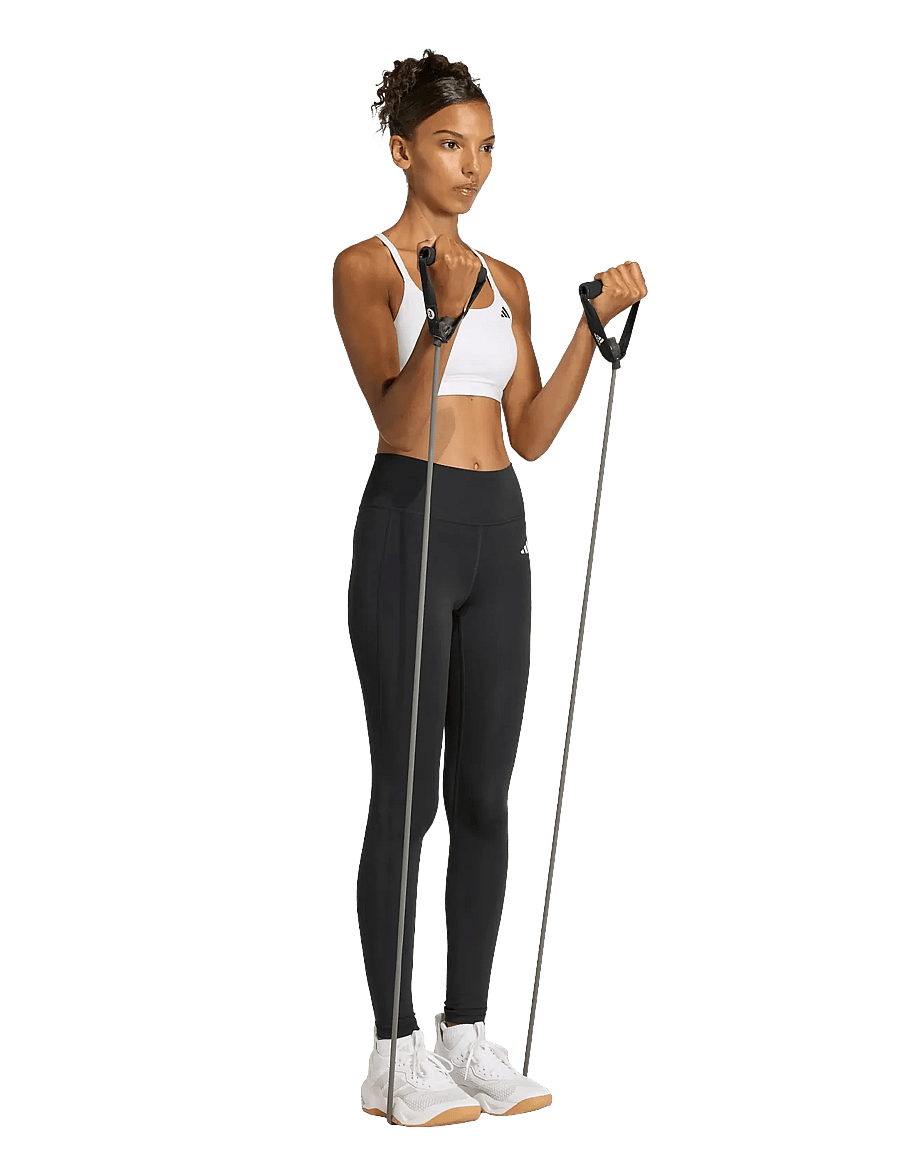adidas Performance - OPT ESS LS BRA - sport-bhs - white - 0