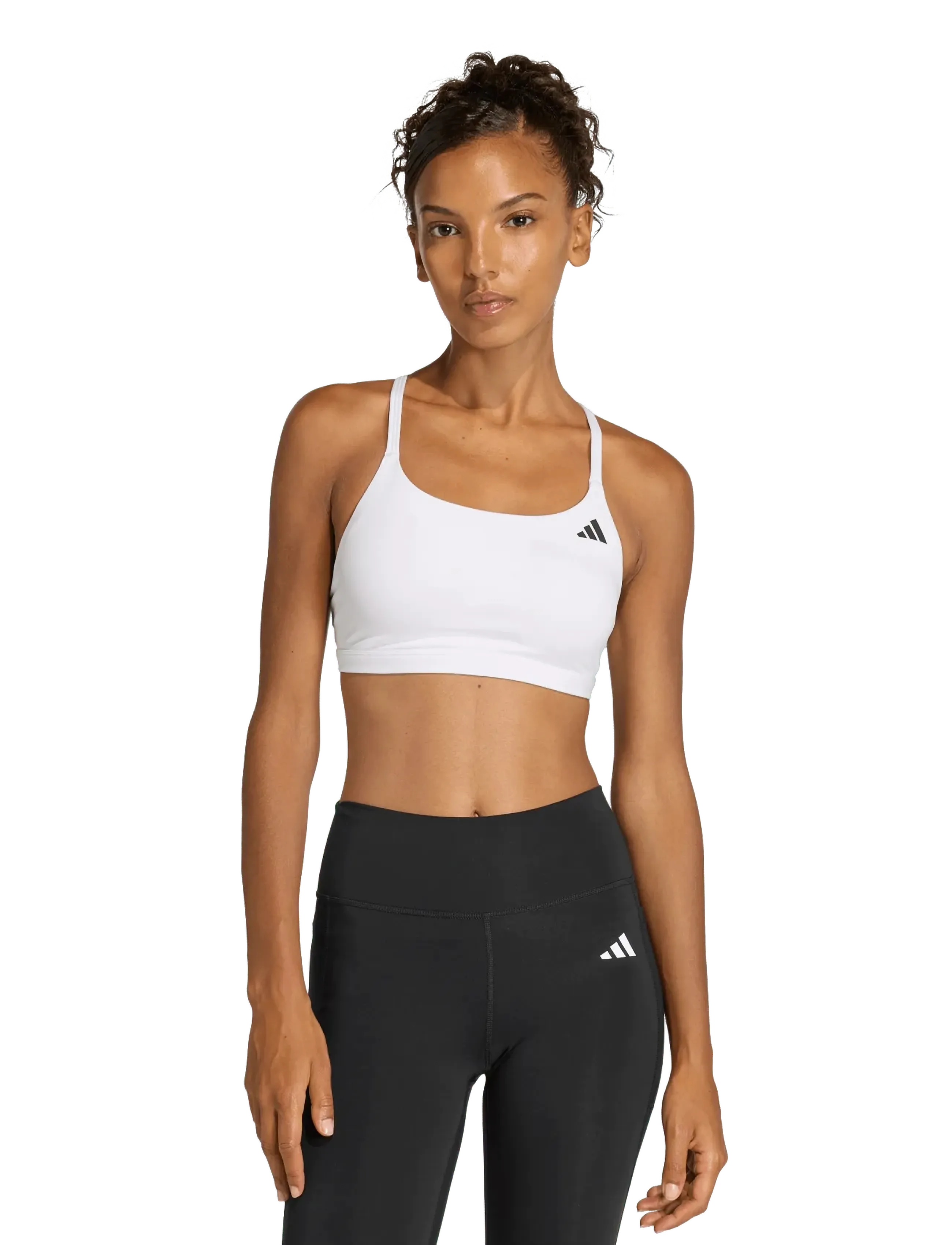 adidas Performance - OPT ESS LS BRA - sports bras - white - 3