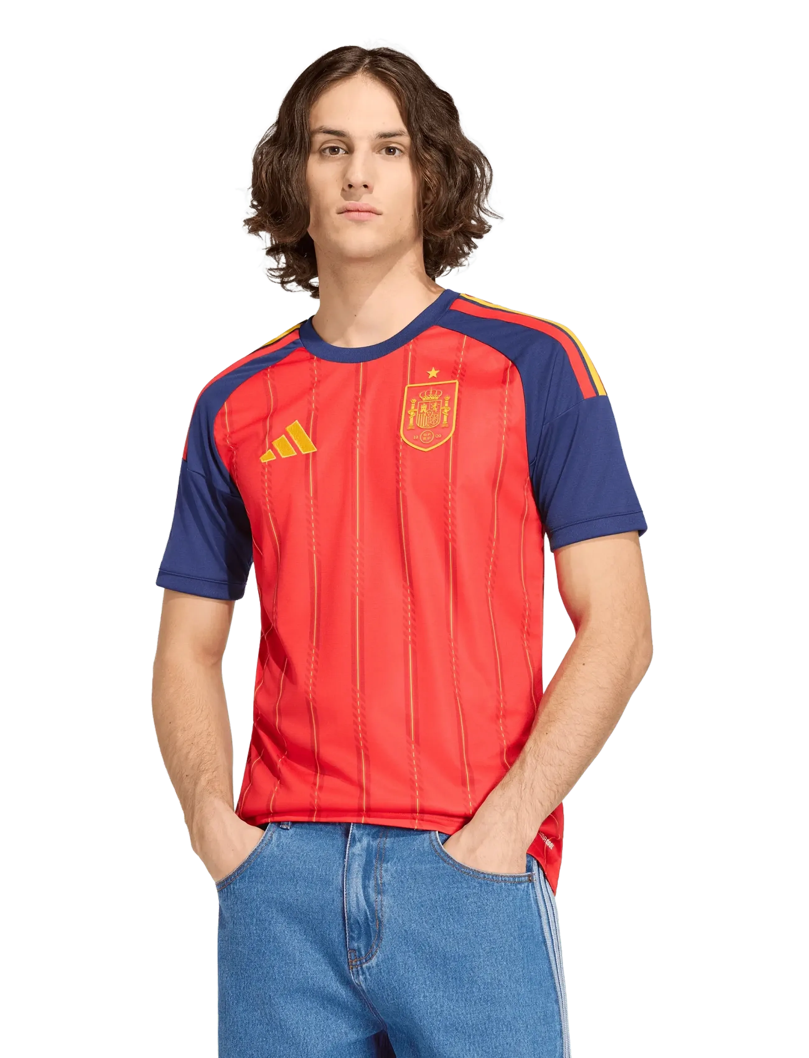 adidas Performance Spain Rfef Home Jersey, XL, Red, Sport Overdele > Sport Football Shirts, Herre