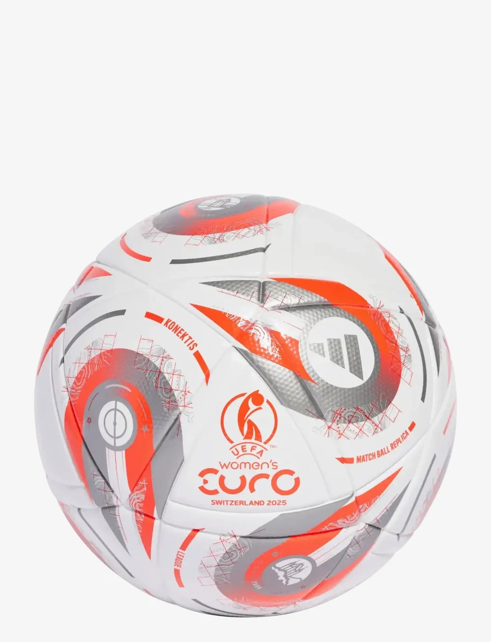 adidas Performance - W EURO25 LGE F - fußbälle - white/silvmt/luclem - 0