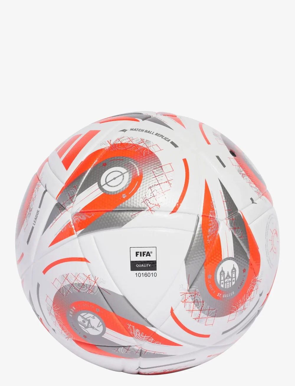 adidas Performance - W EURO25 LGE F - fußbälle - white/silvmt/luclem - 1