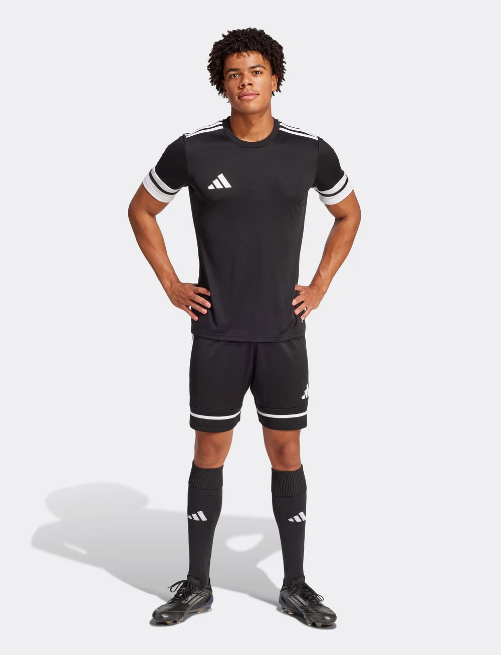adidas Performance - SQUA25 SHO M - träningsshorts - black/black/white - 4