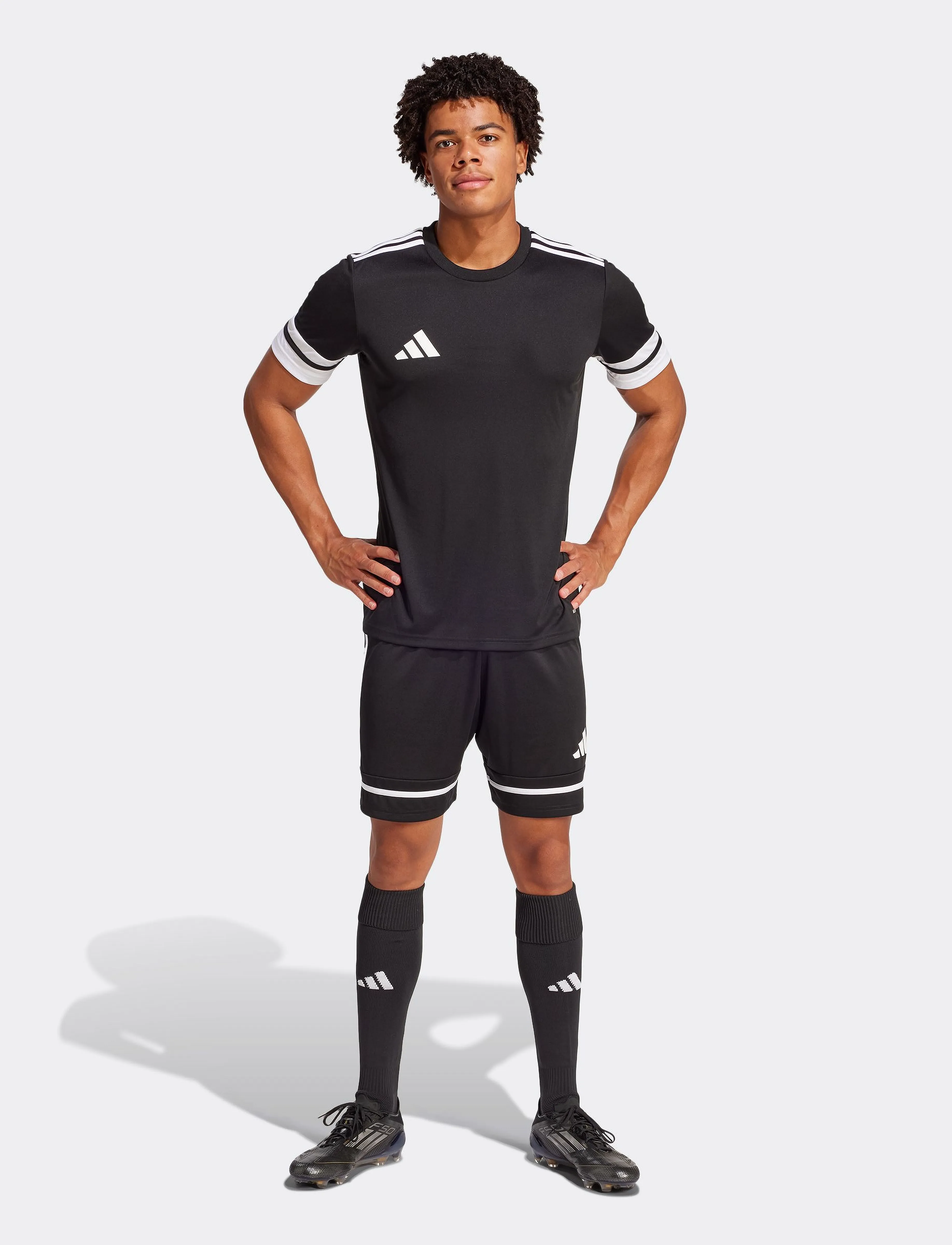adidas Performance - SQUA25 SHO M - spodenki treningowe - black/black/white - 4