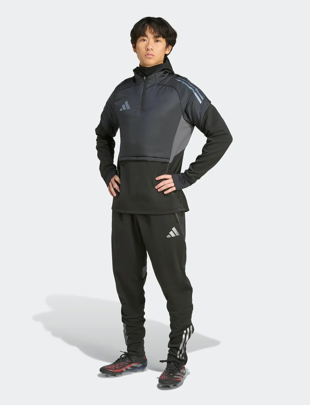 adidas Performance - TIRO25C WINTOP - sportjackor - black/tmdrgr - 5