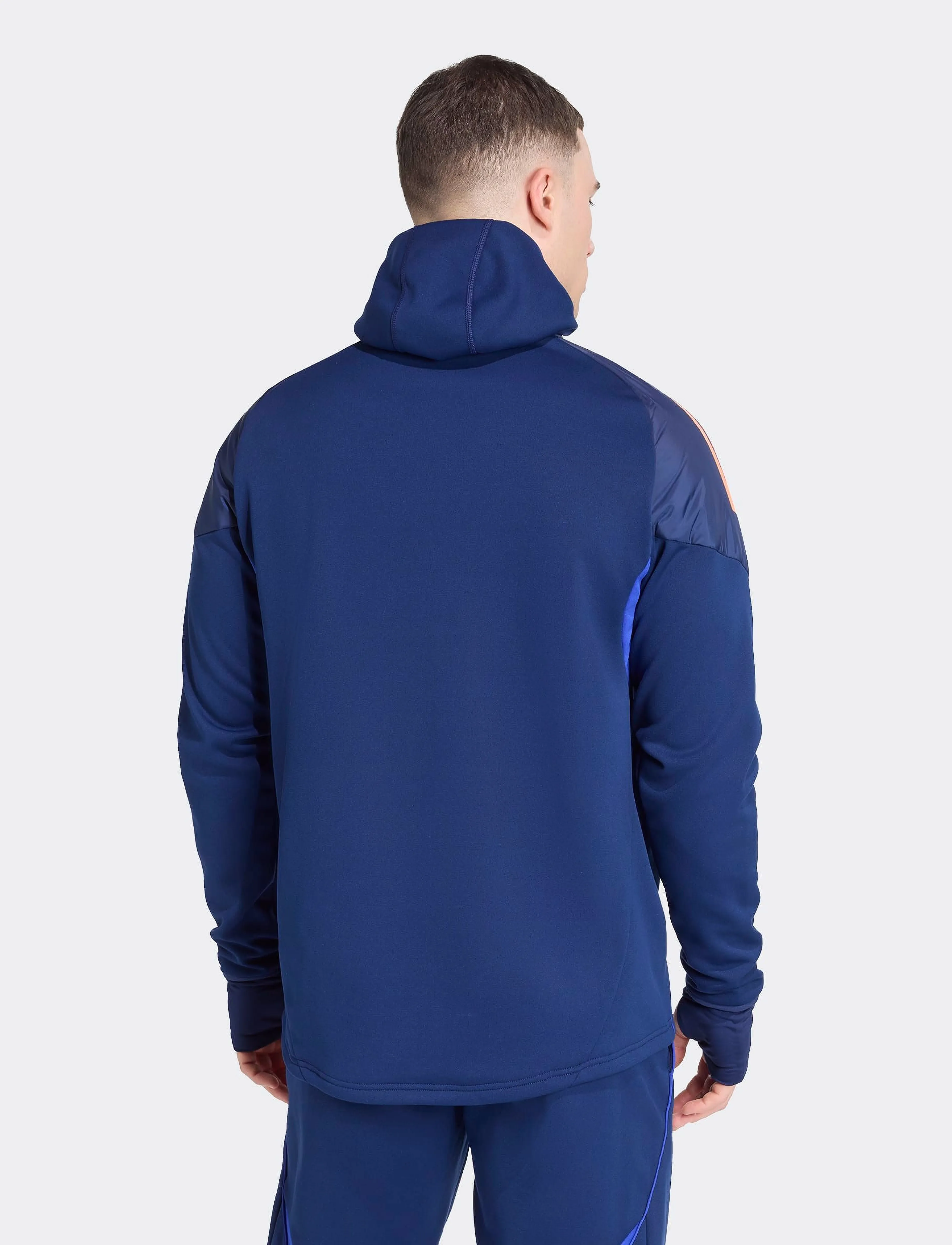adidas Performance - TIRO25C WINTOP - løpejakker - dkblue/beaora - 2