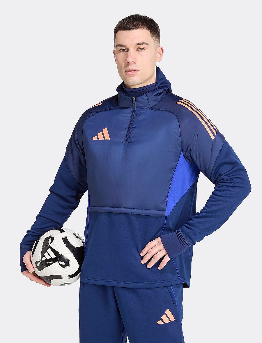 adidas Performance - TIRO25C WINTOP - sportjackor - dkblue/beaora - 4