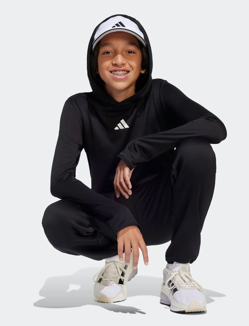 adidas Performance - BBALL CAP CLIMA - kappen - white/black/black - 0