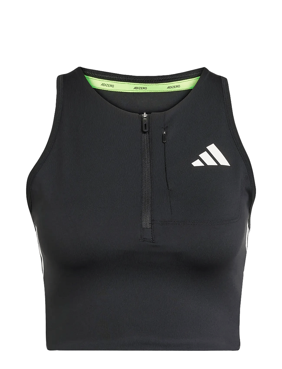 adidas Performance - ADIZERO CROP W - Īsi topi - black - 1