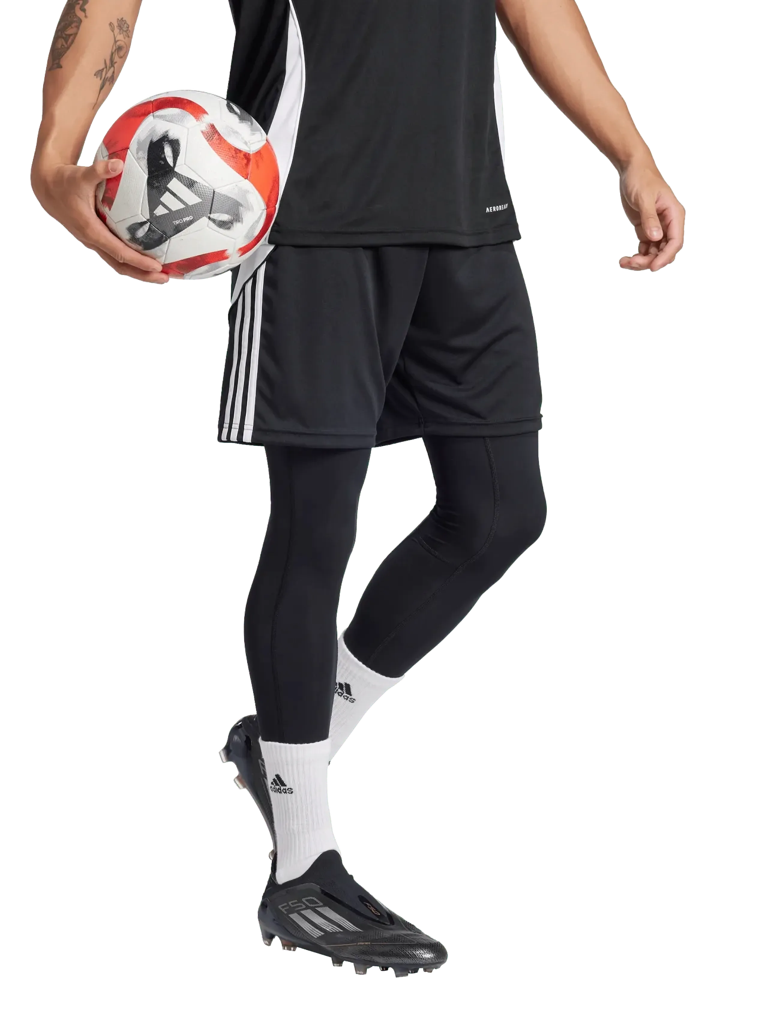 adidas Performance TF LONG TIGHT M - Streetstyle - BLACK / black