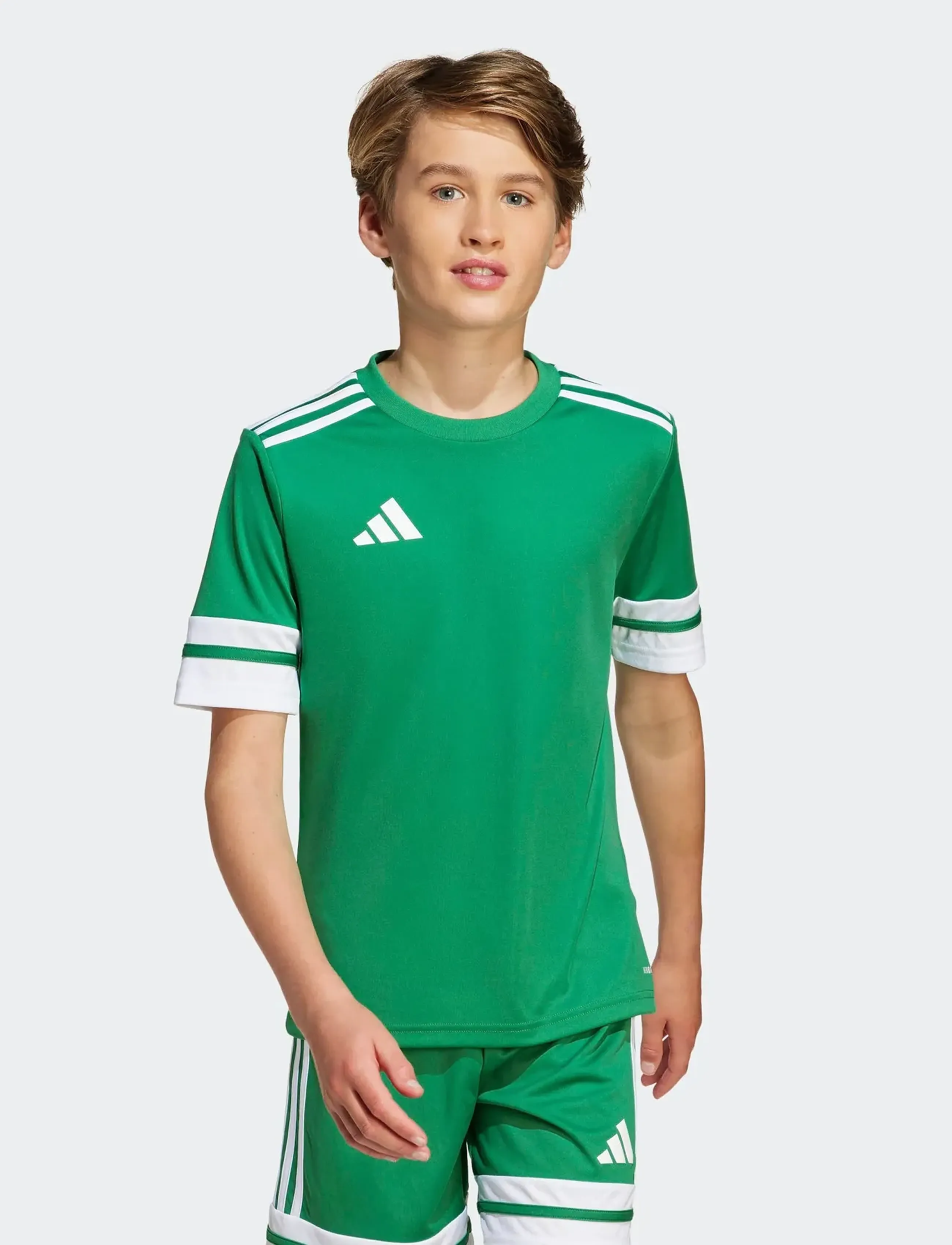 adidas Performance SQUA25 JSY Y - Oberteile - TEAGRN/WHITE / green