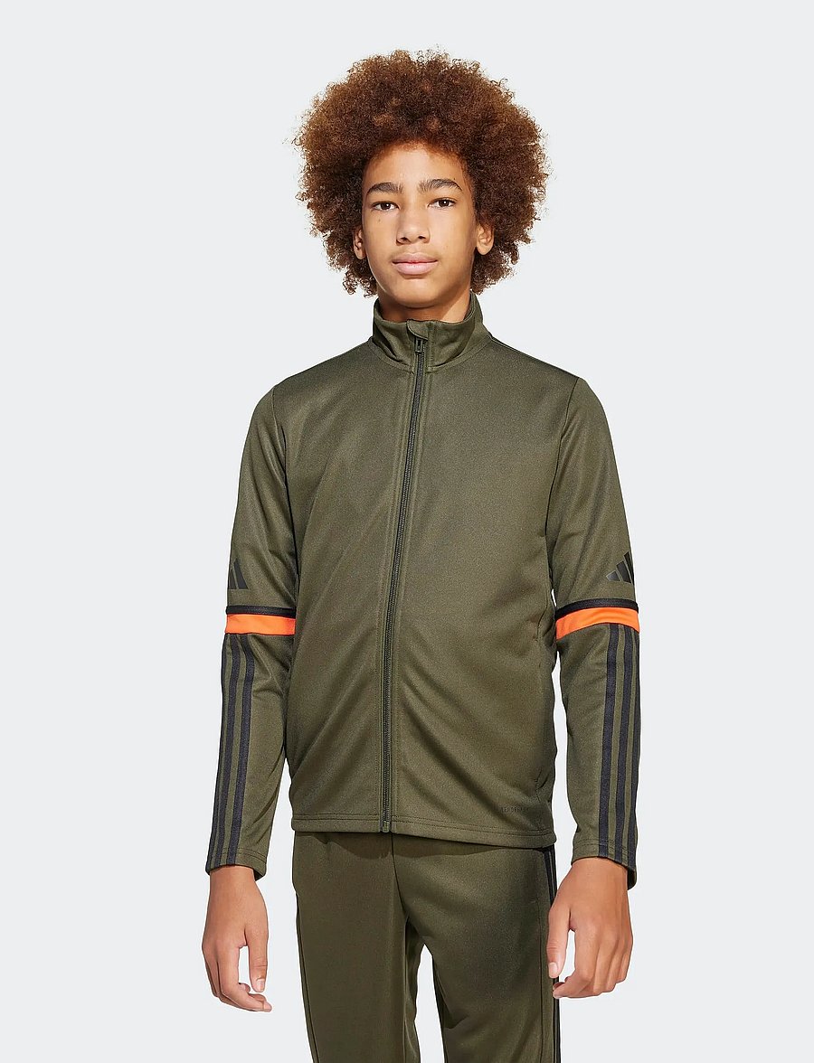 adidas Performance - SQ25 TR JKT Y - sweatshirts - ngtcar/black/seimor - 0