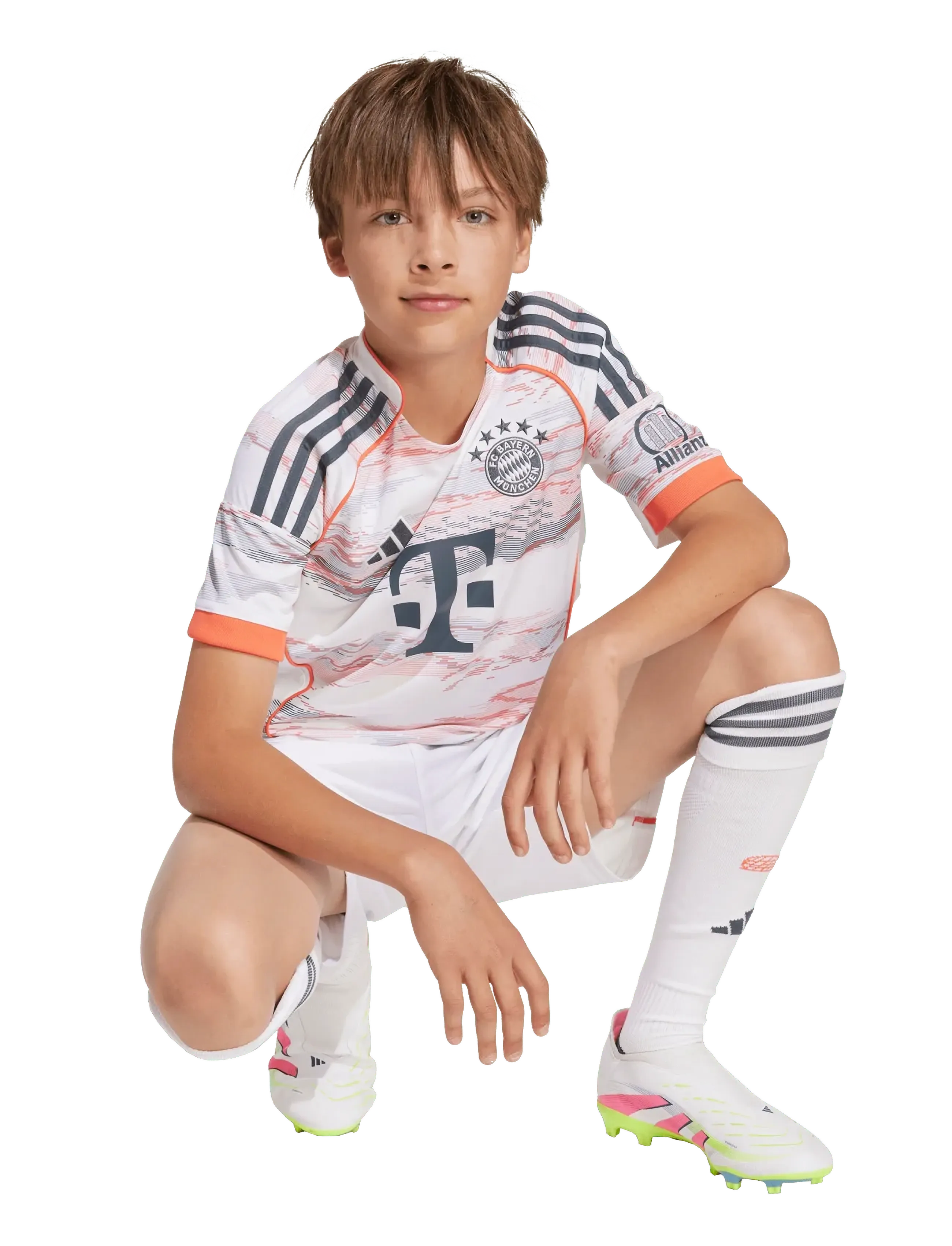 adidas Performance Fcb A Jsy Y, Børn, Ungdoms Udebane Fodboldtrøje, Hvid, Str: 140