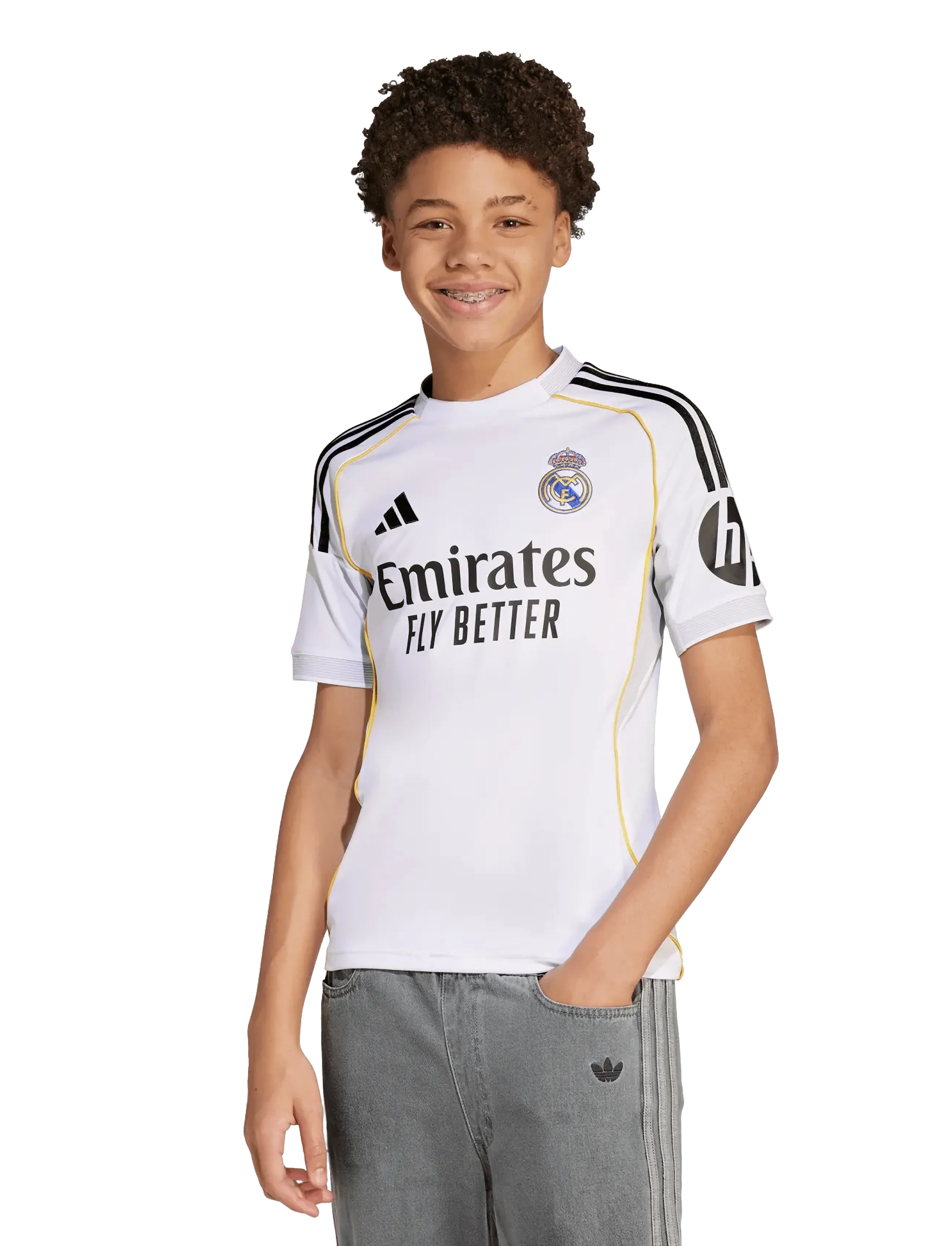 adidas Performance - REAL H JSY Y - spordisärgid - white - 5