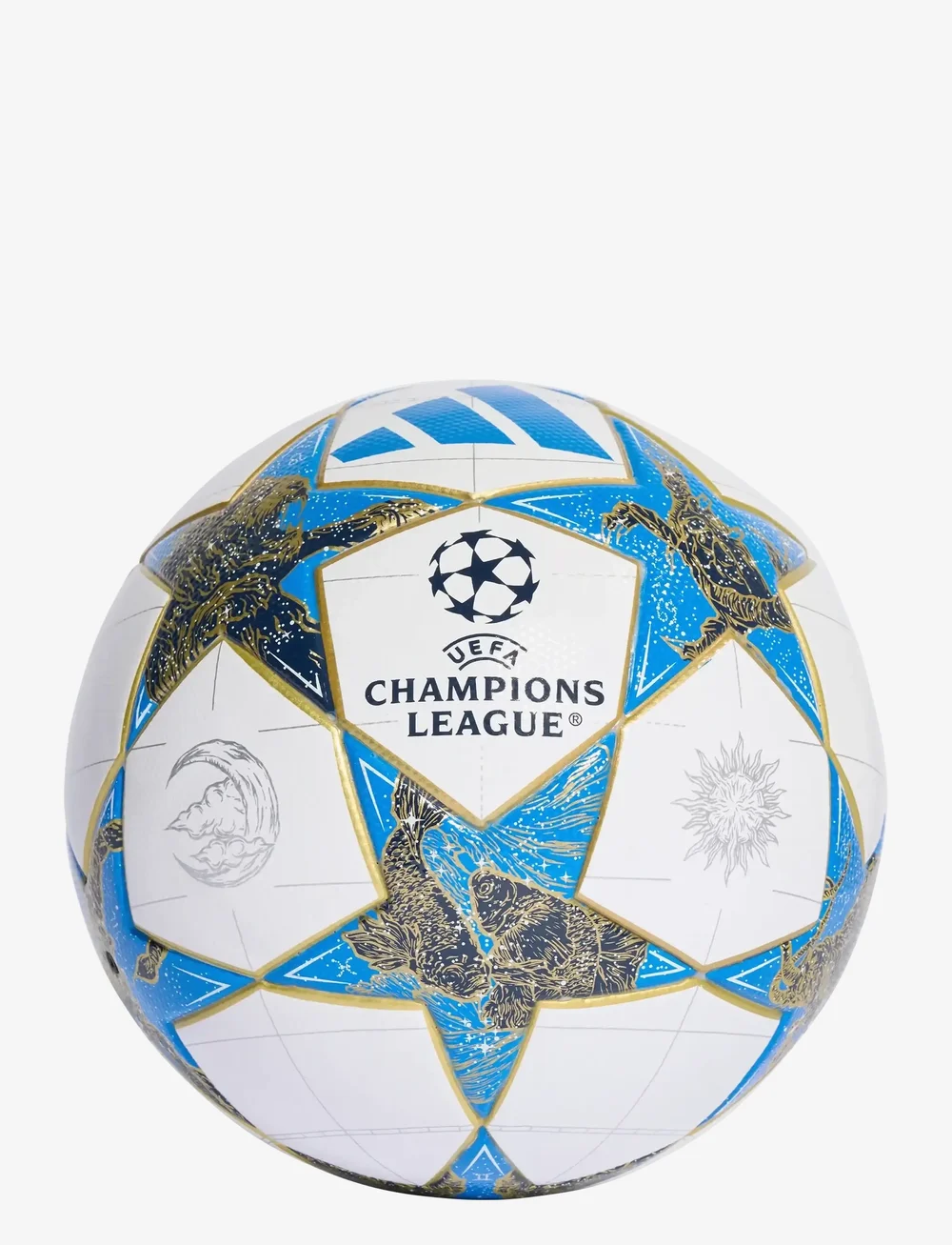 adidas Performance - UCL LGE BOX - piłki nożne - white/dkblue/panton/g - 0