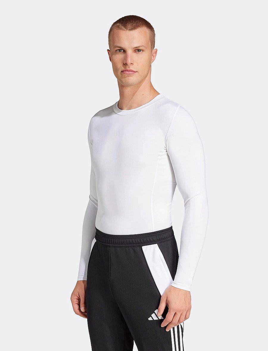 adidas Performance - TF LS TEE M - aluskihina kantavad alussärgid - white - 0