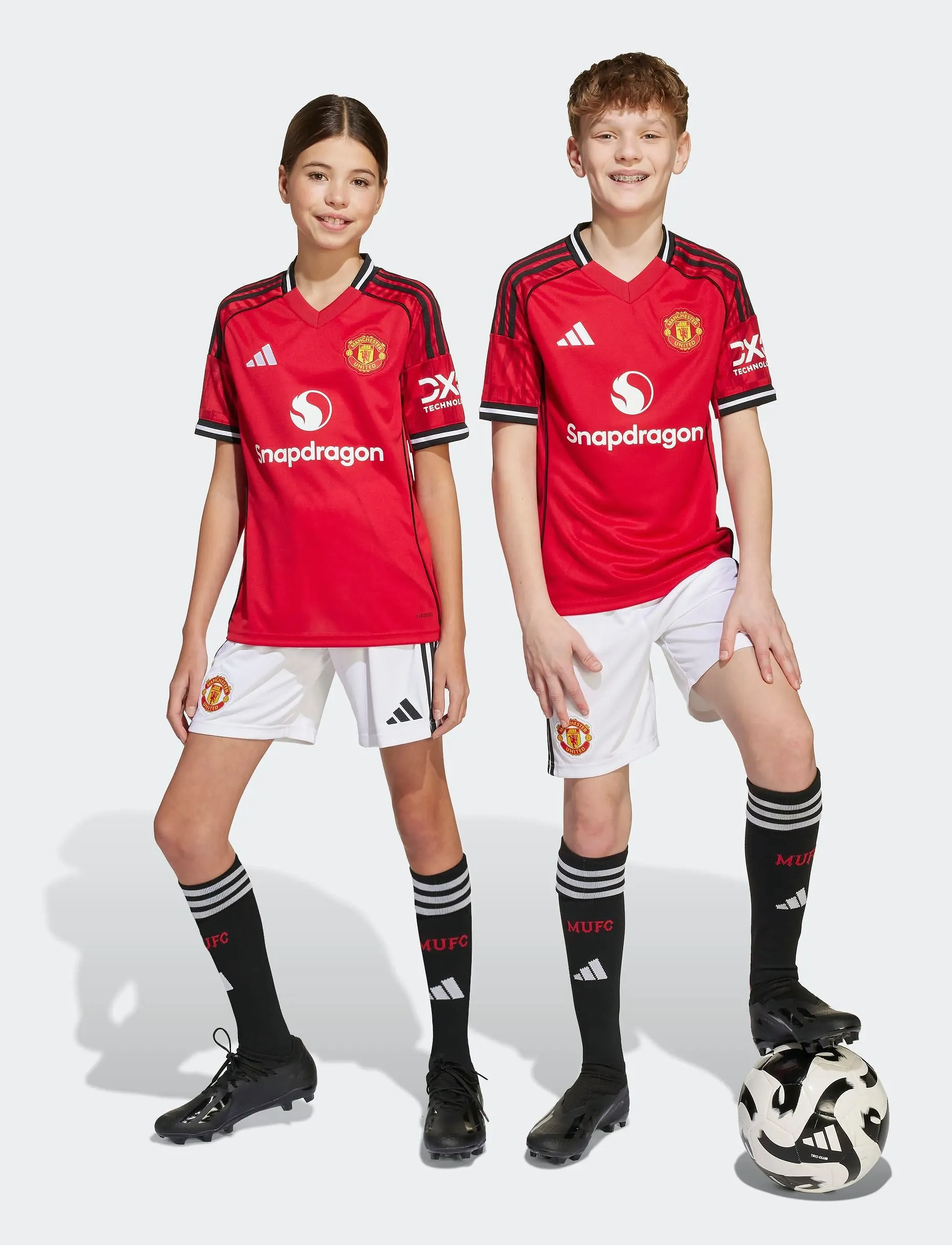 adidas Performance - MUFC H SHO Y - sportsshorts - white - 5