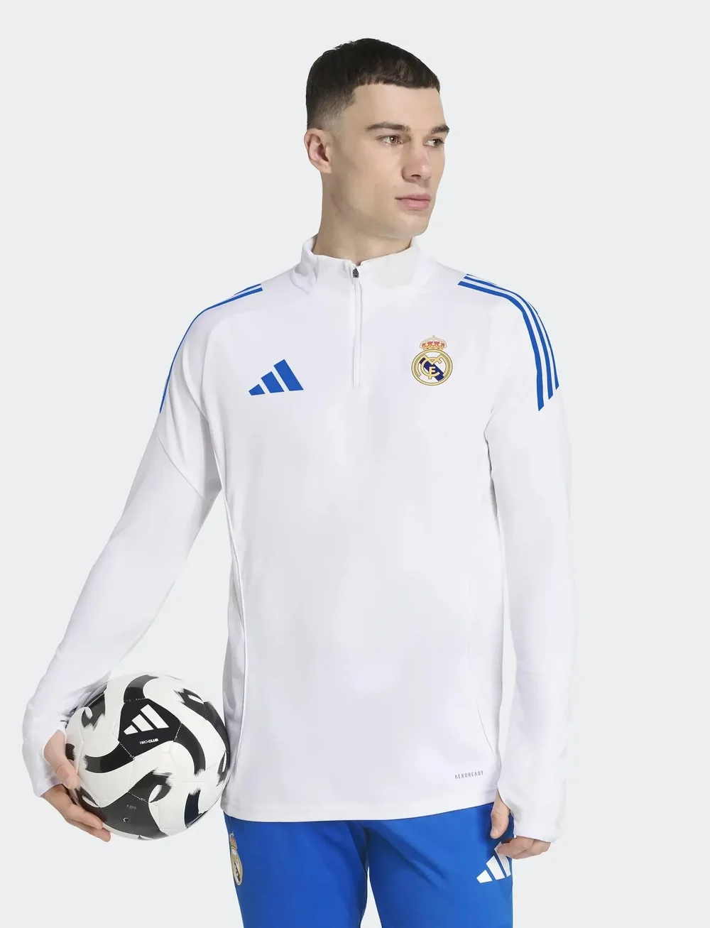 adidas Performance - REAL EU TR TOP - fußballoberteile - white - 0