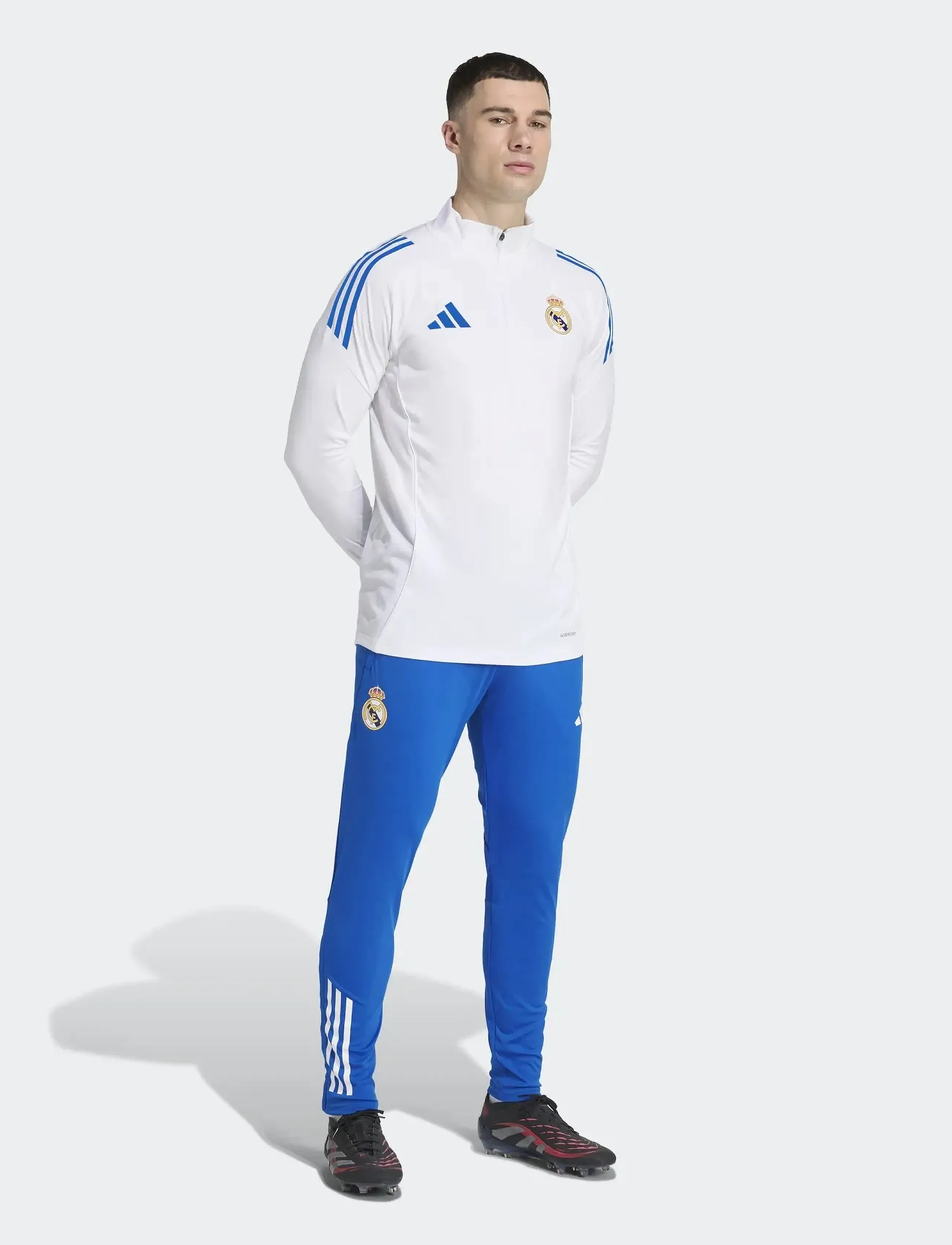 adidas Performance - REAL EU TR TOP - jalgpallisärgid - white - 2