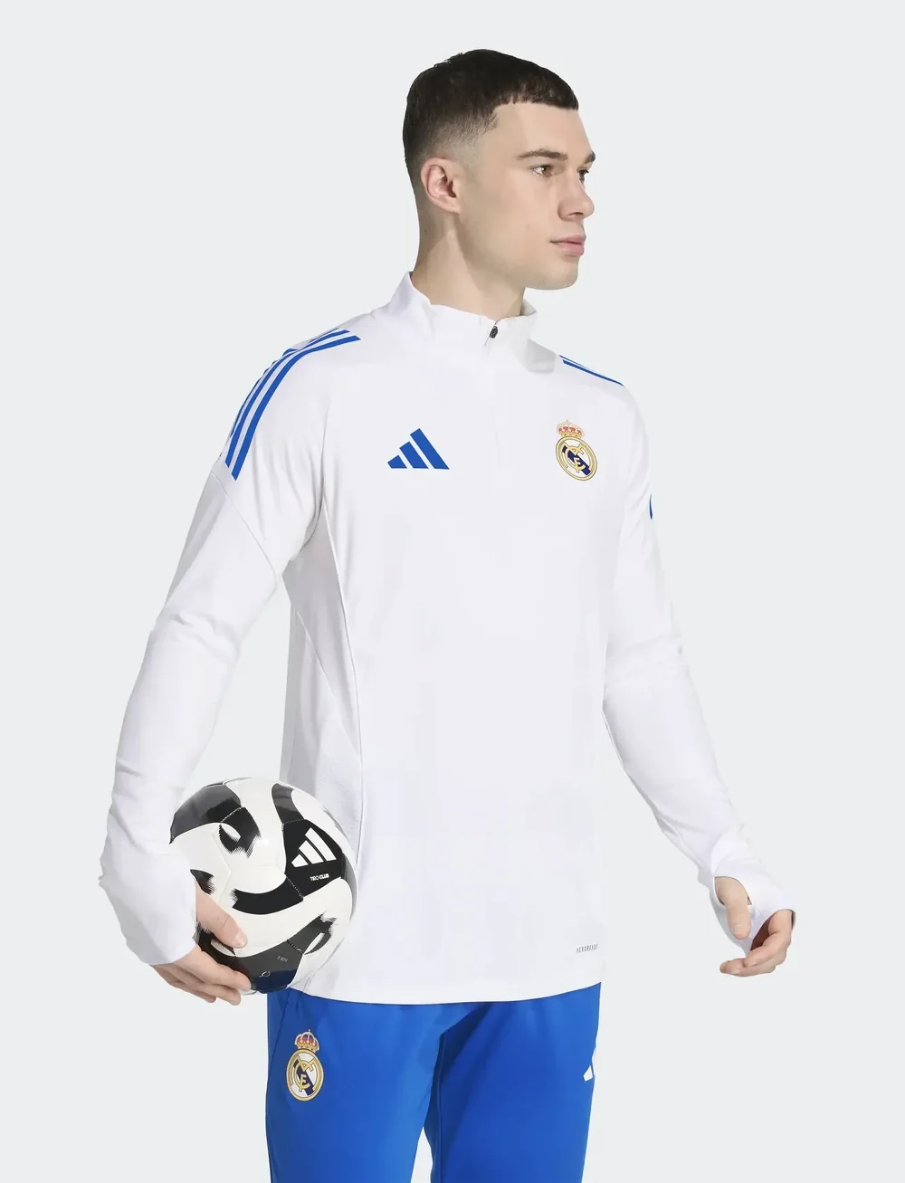 adidas Performance - REAL EU TR TOP - fußballoberteile - white - 5