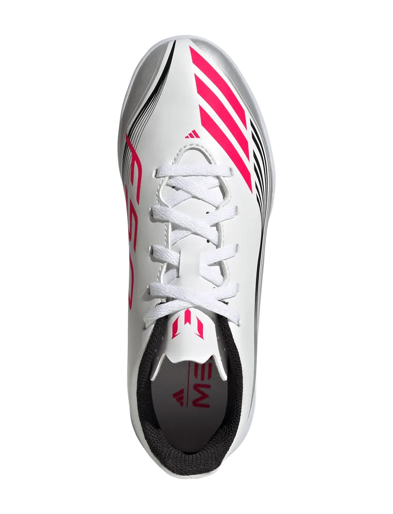 adidas Performance - F50 MESSI CLUB IN J - jalkapallokengät - ftwwht/lucred/silvmt - 4