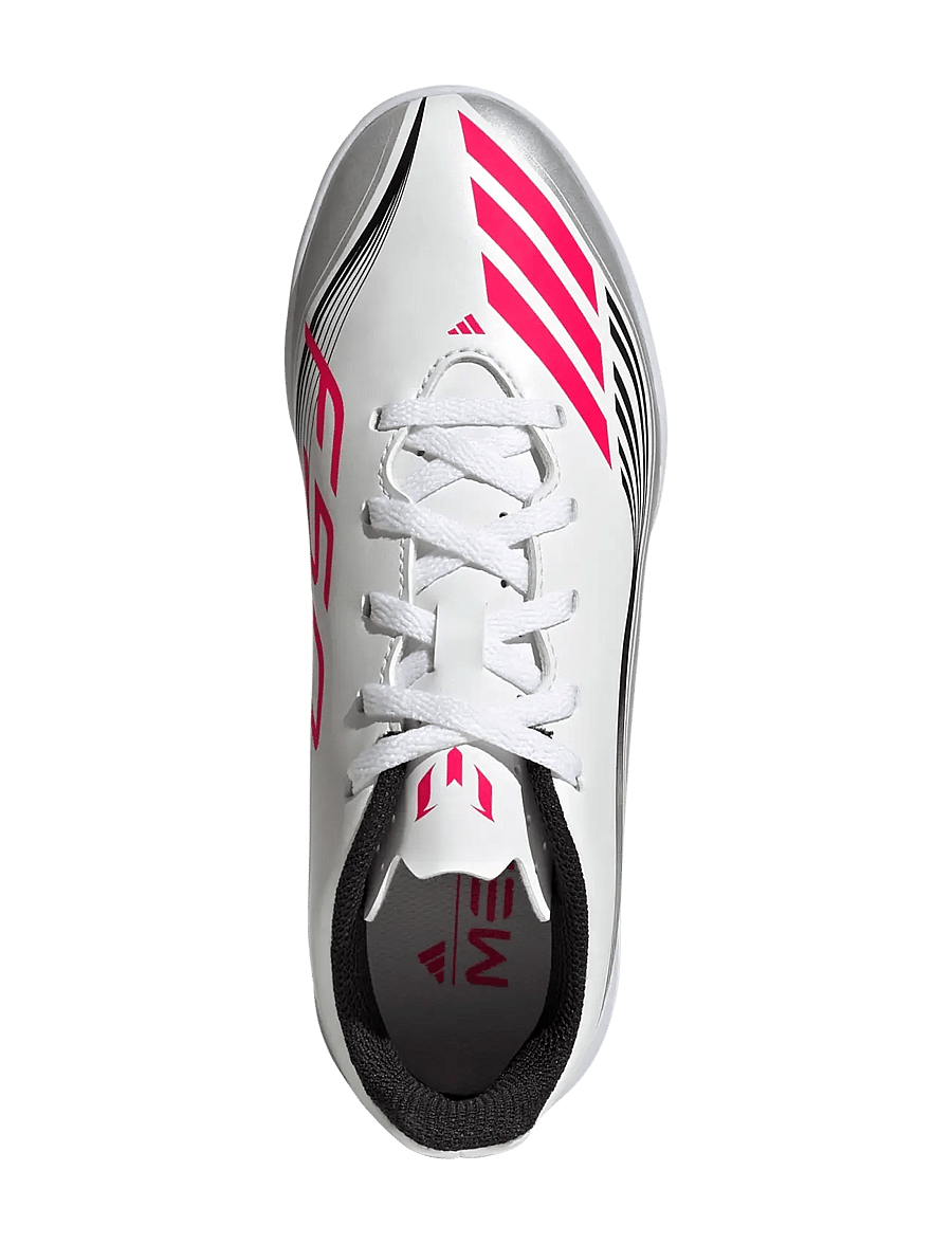 adidas Performance - F50 MESSI CLUB IN J - jalkapallokengät - ftwwht/lucred/silvmt - 4