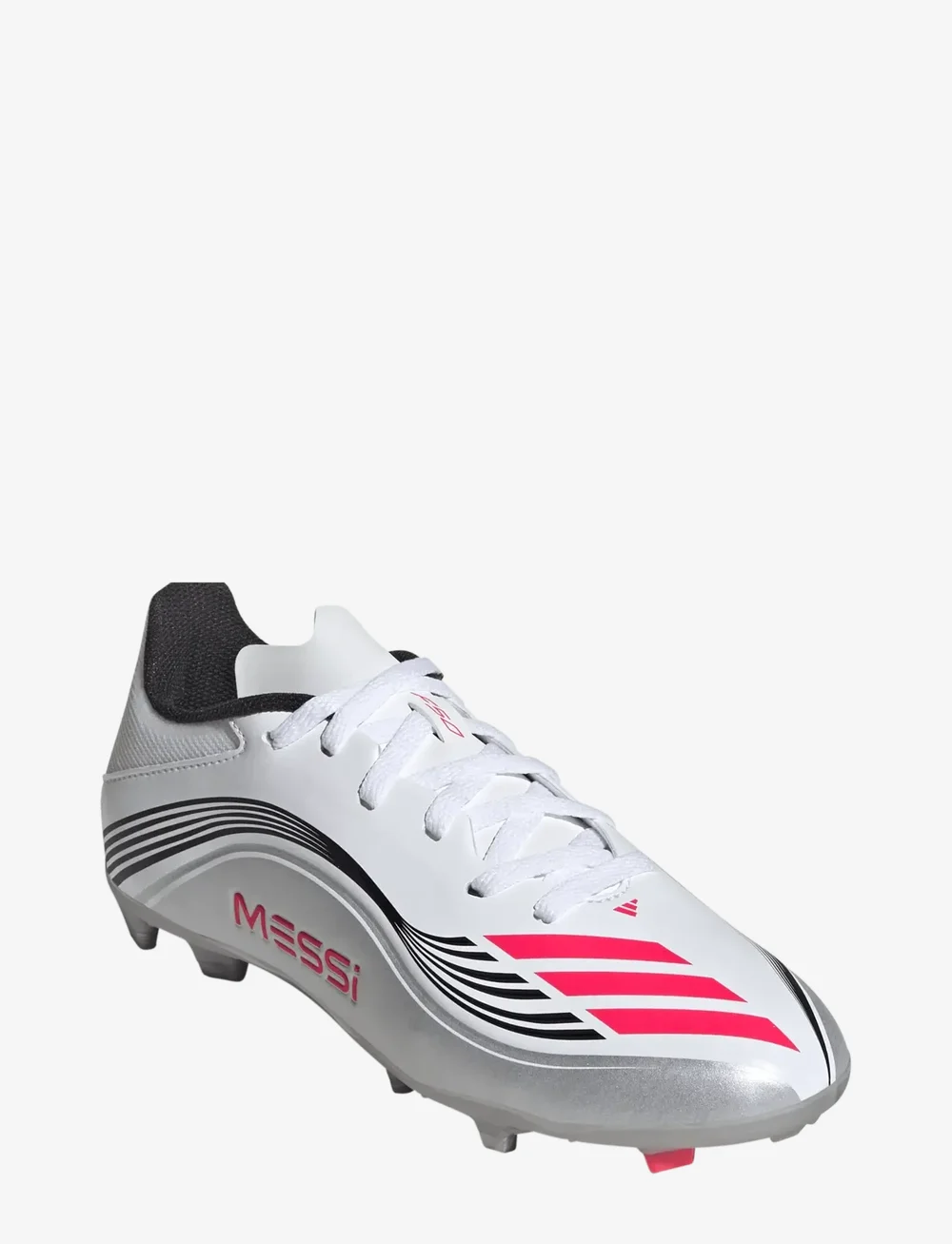 adidas Performance - F50 MESSI LEAGUE FG/MG J - fodboldstøvler - ftwwht/lucred/silvmt - 0