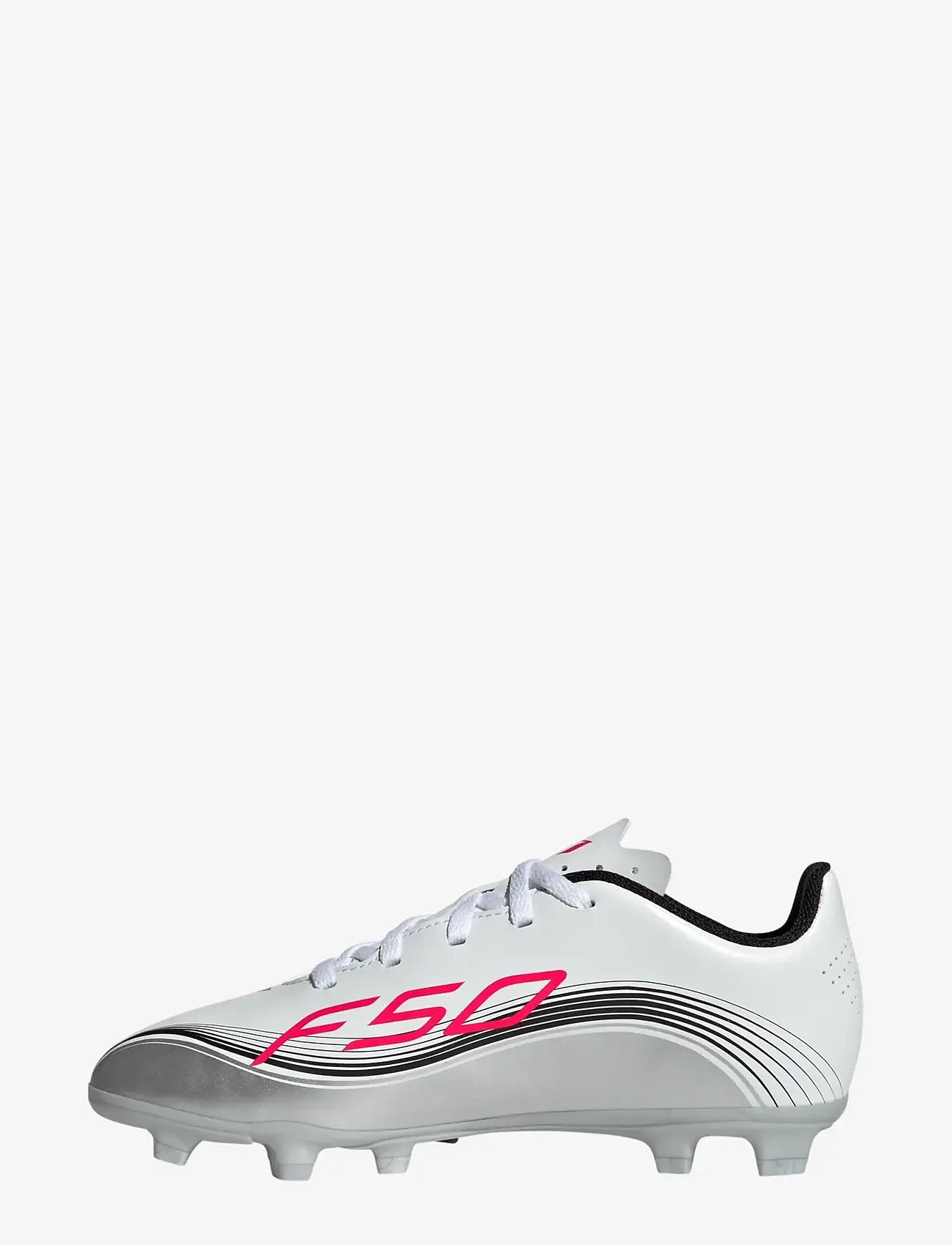 adidas Performance - F50 MESSI CLUB FG/MG J - fodboldstøvler - ftwwht/lucred/silvmt - 2
